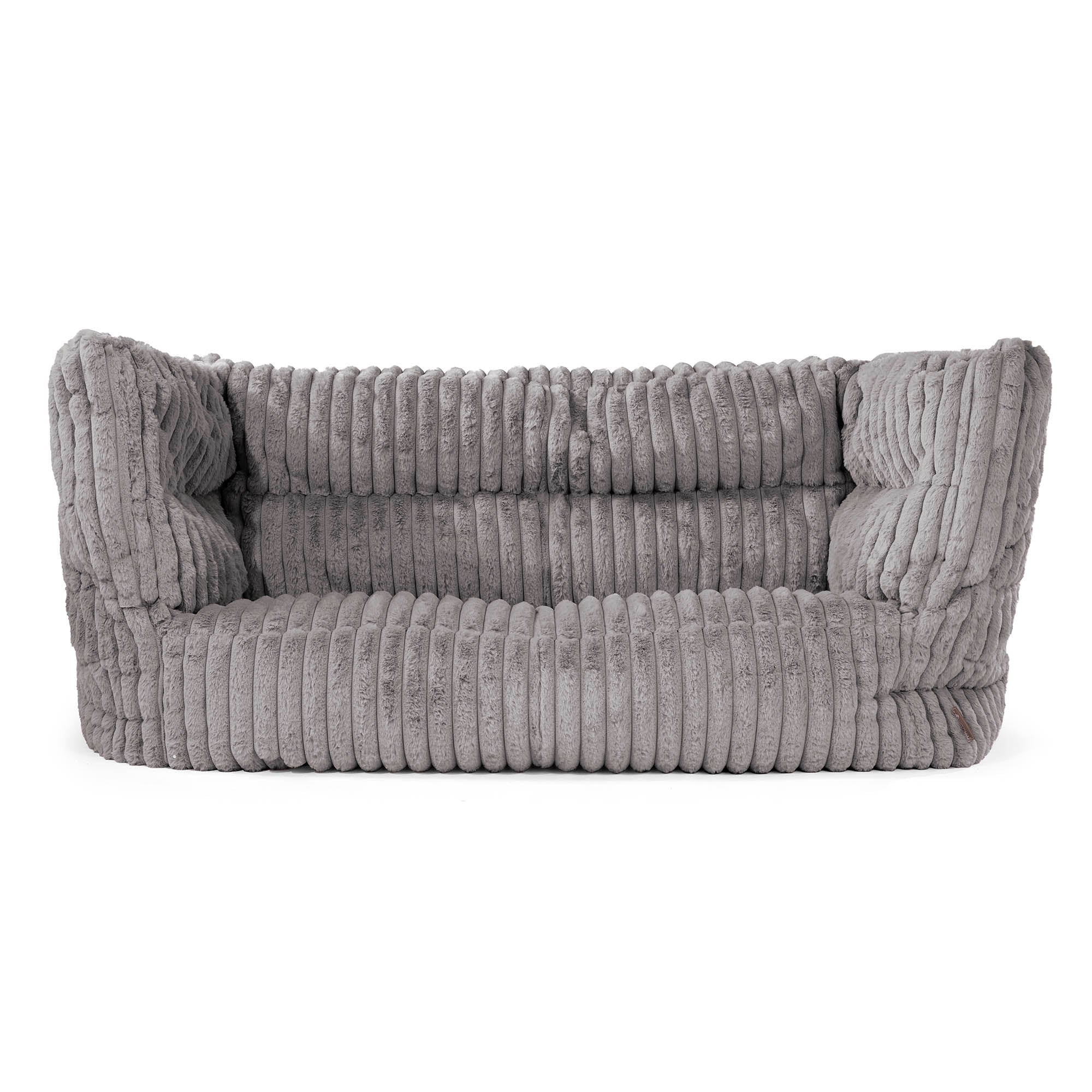 Louis 2-sits Saccosäcksoffa - Ultraplyschmanchestertyg Grå