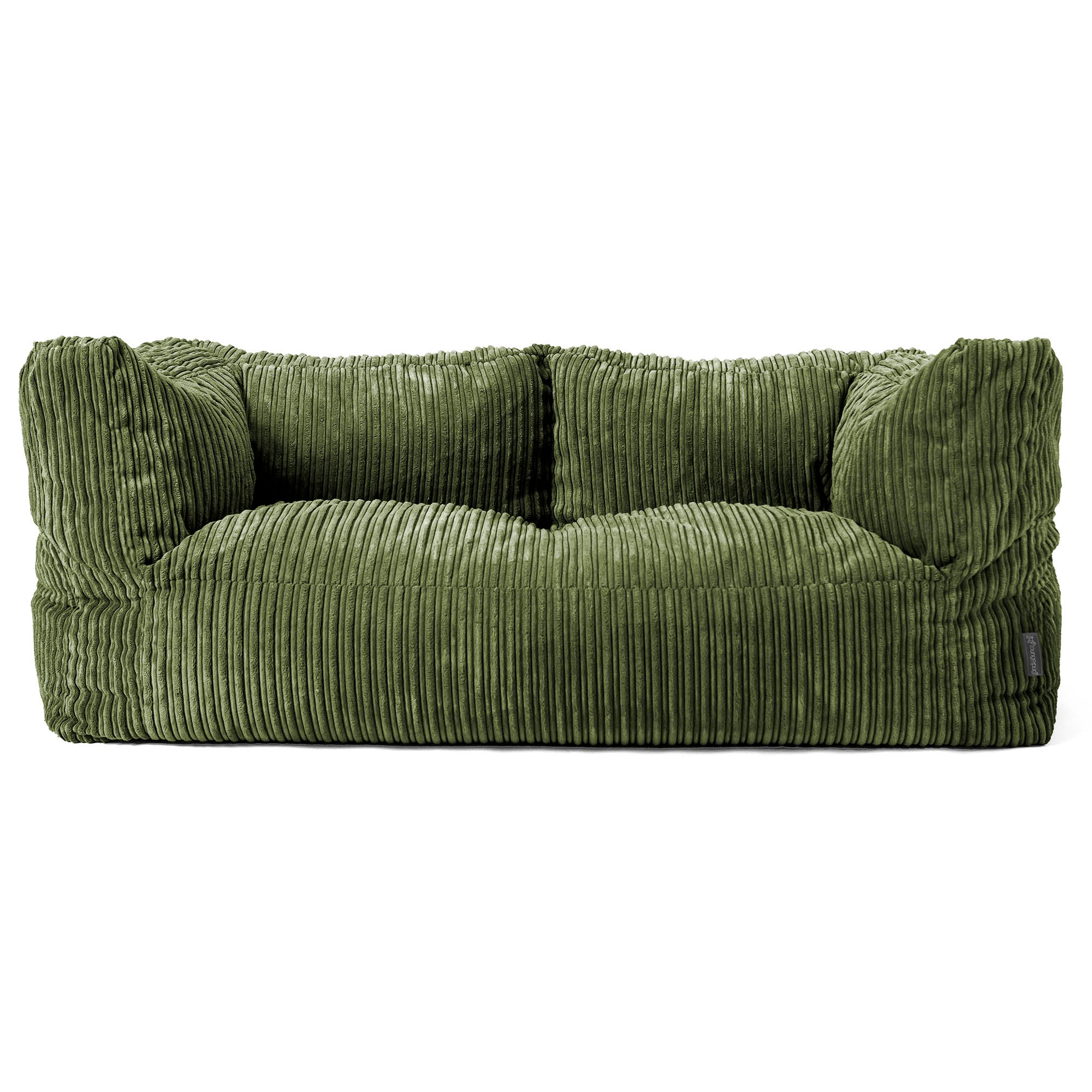 Albert 2-sits Saccosäcksoffa - Klassisk Manchestertyg Skogsgrön