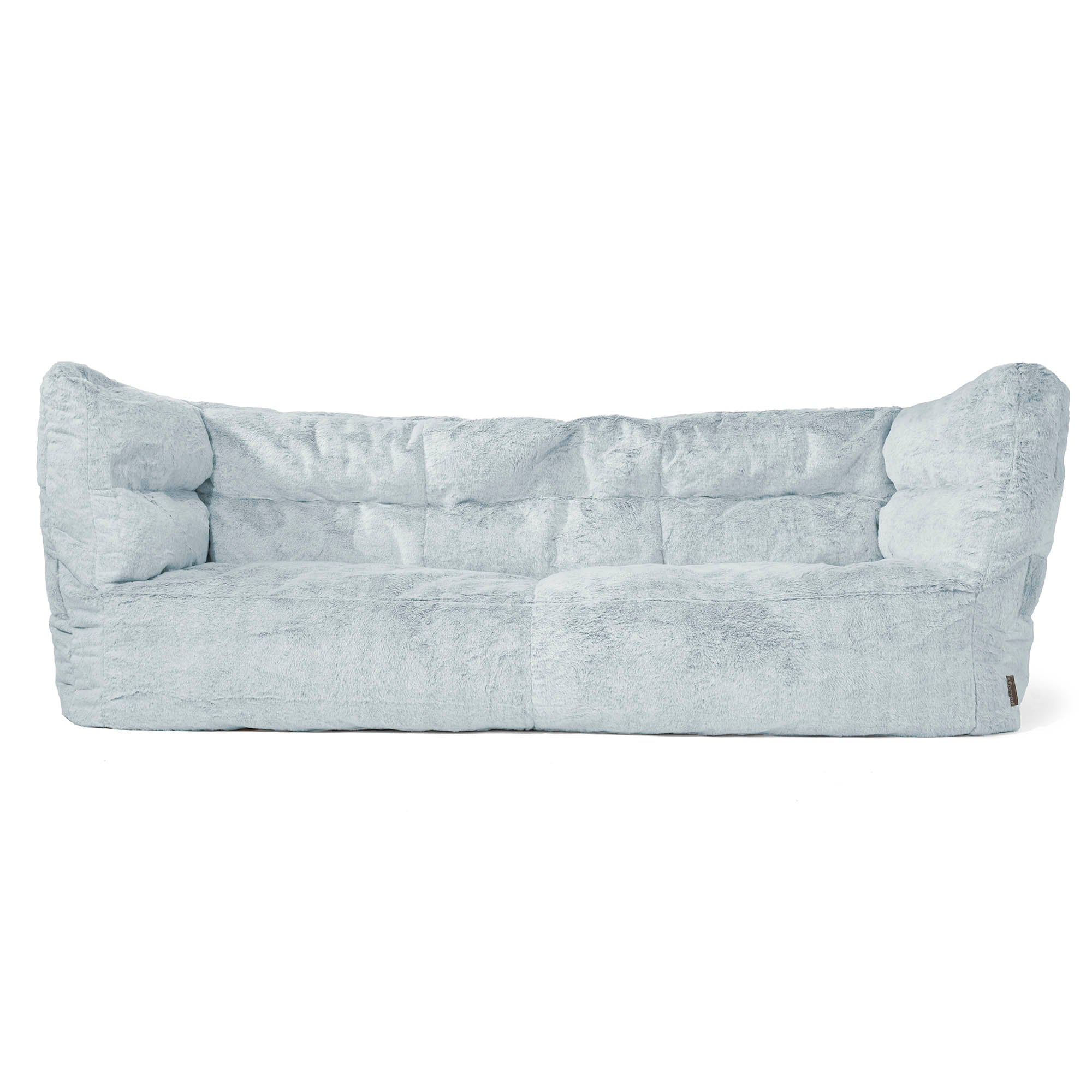 Louis 3-sits Saccosäcksoffa - Fuskkaninpäls Gammelblå