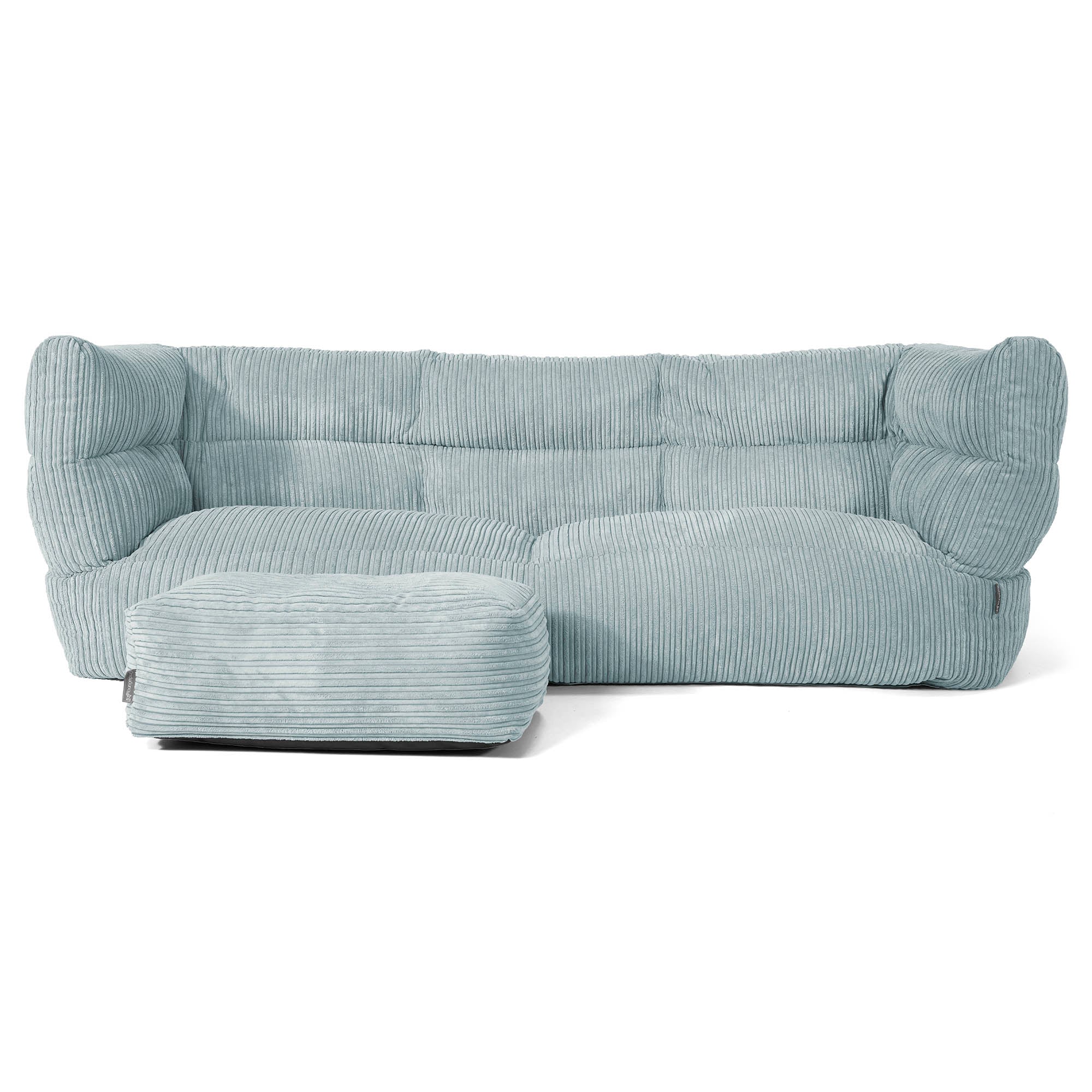 Louis 3-sits Saccosäcksoffa - Klassisk Manchestertyg Mintgrön - Image 2