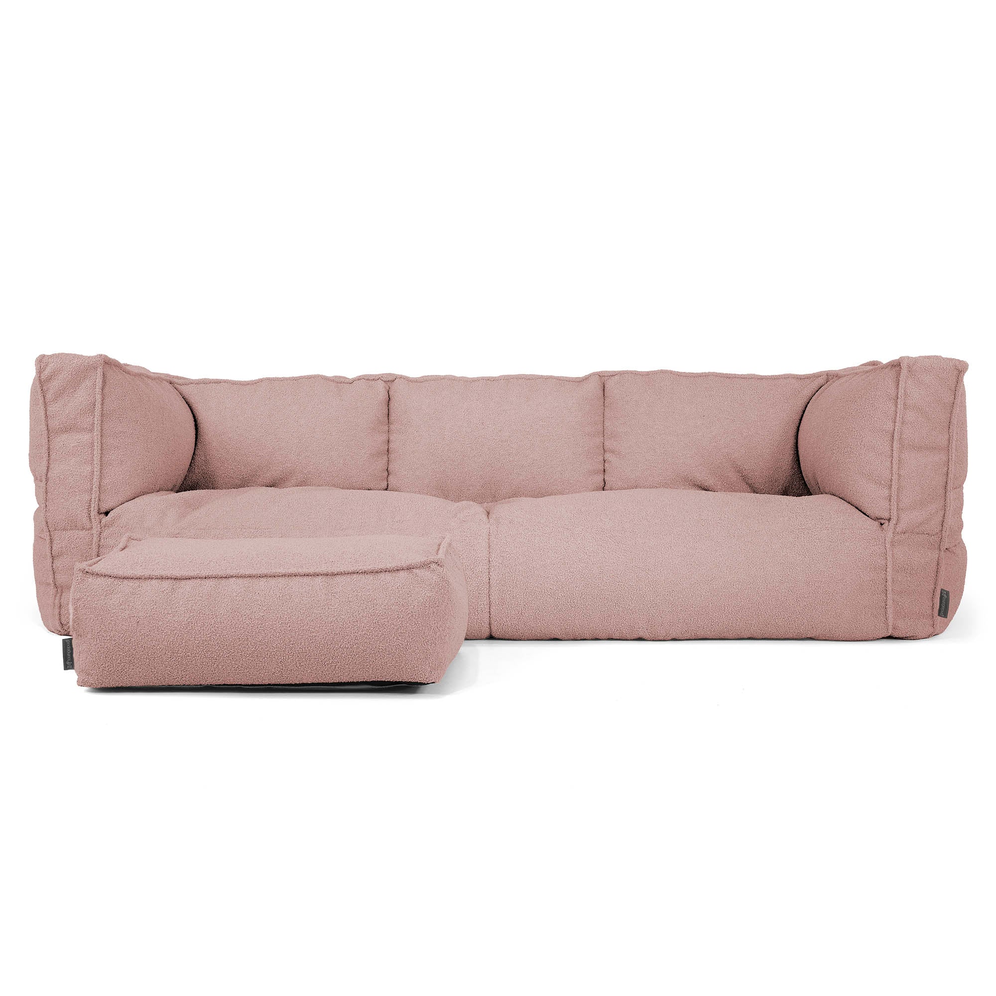 Albert 3-sits Saccosäcksoffa - Boucle Rosa - Image 2
