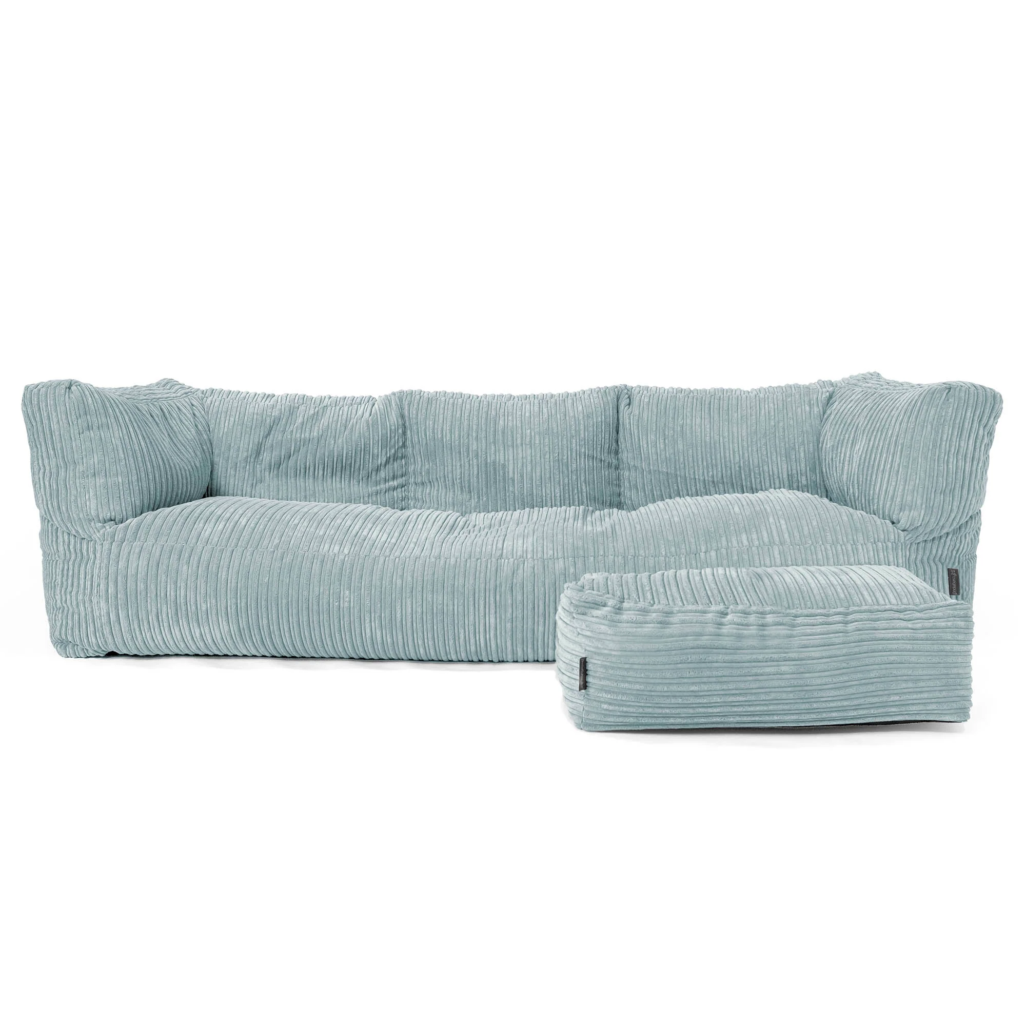 Albert 3-sits Saccosäcksoffa - Klassisk Manchestertyg Mintgrön - Image 2