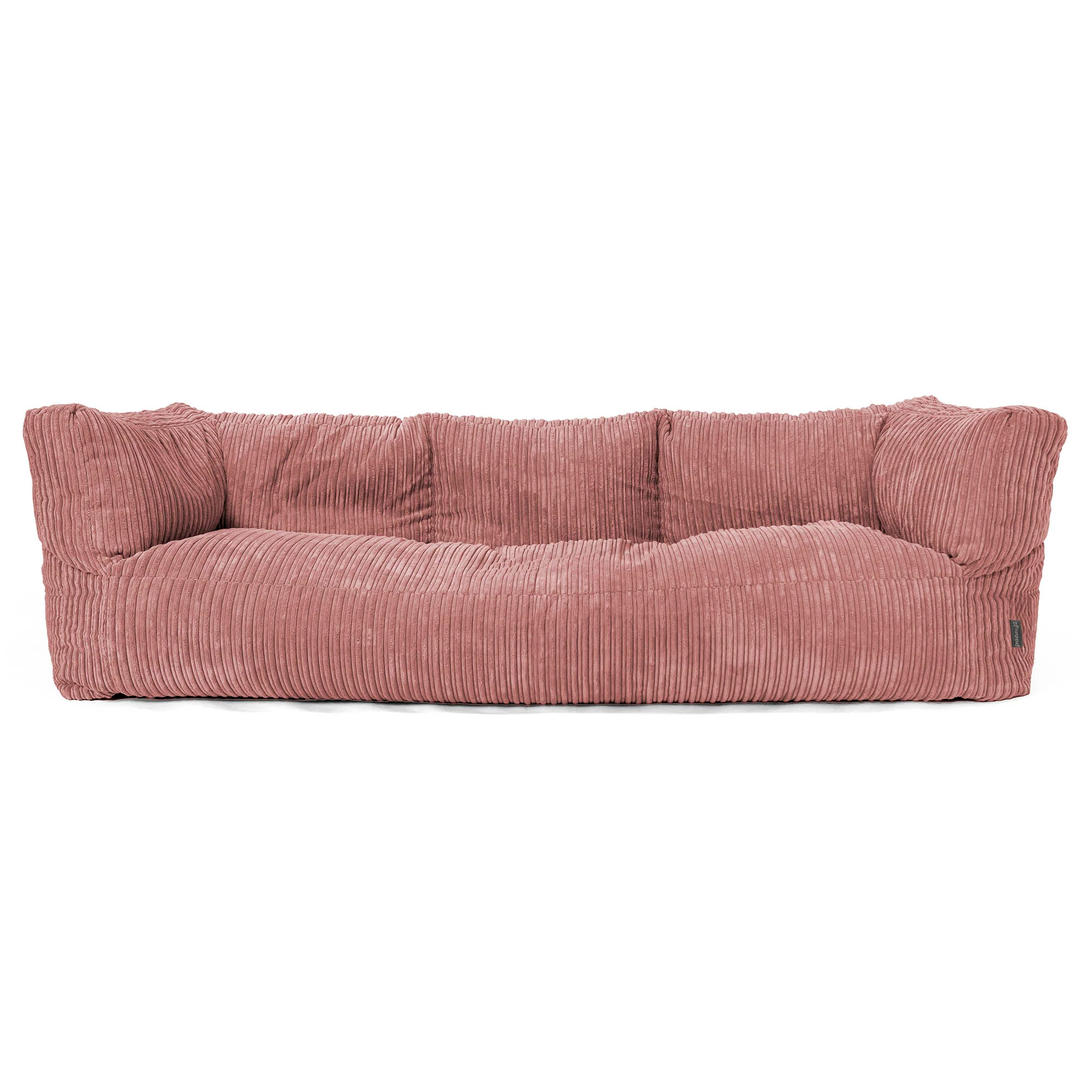 Albert 3-sits Saccosäcksoffa - Klassisk Manchestertyg Persika