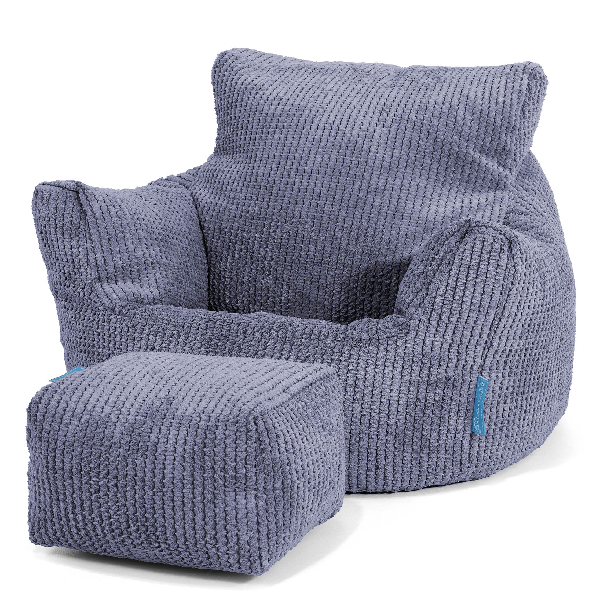 Småbarnfåtölj Saccosäck 1-3 år - Pom-pom Lila - Image 2