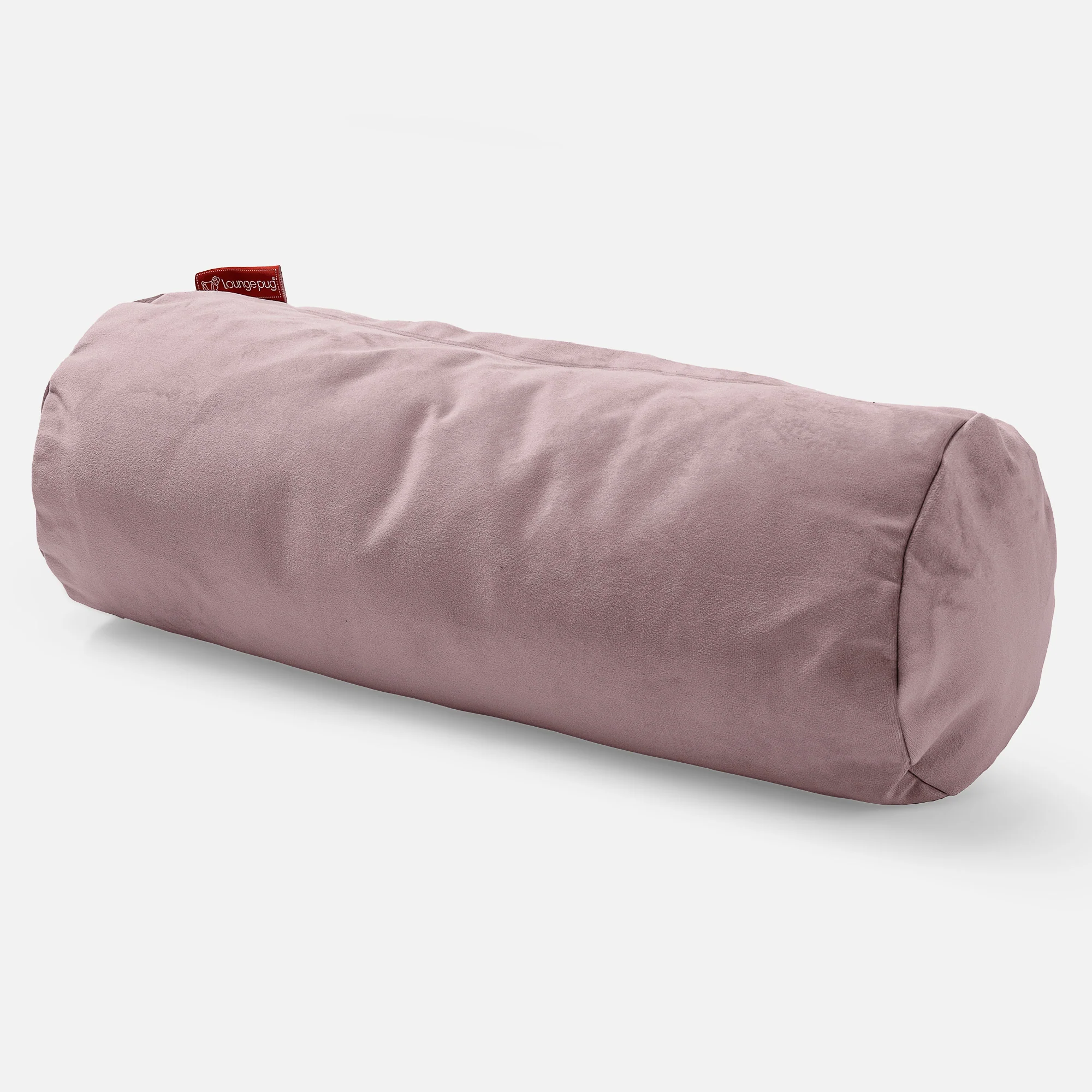 Cylinderkuddfodral 20 x 55cm - Sammet Rosa