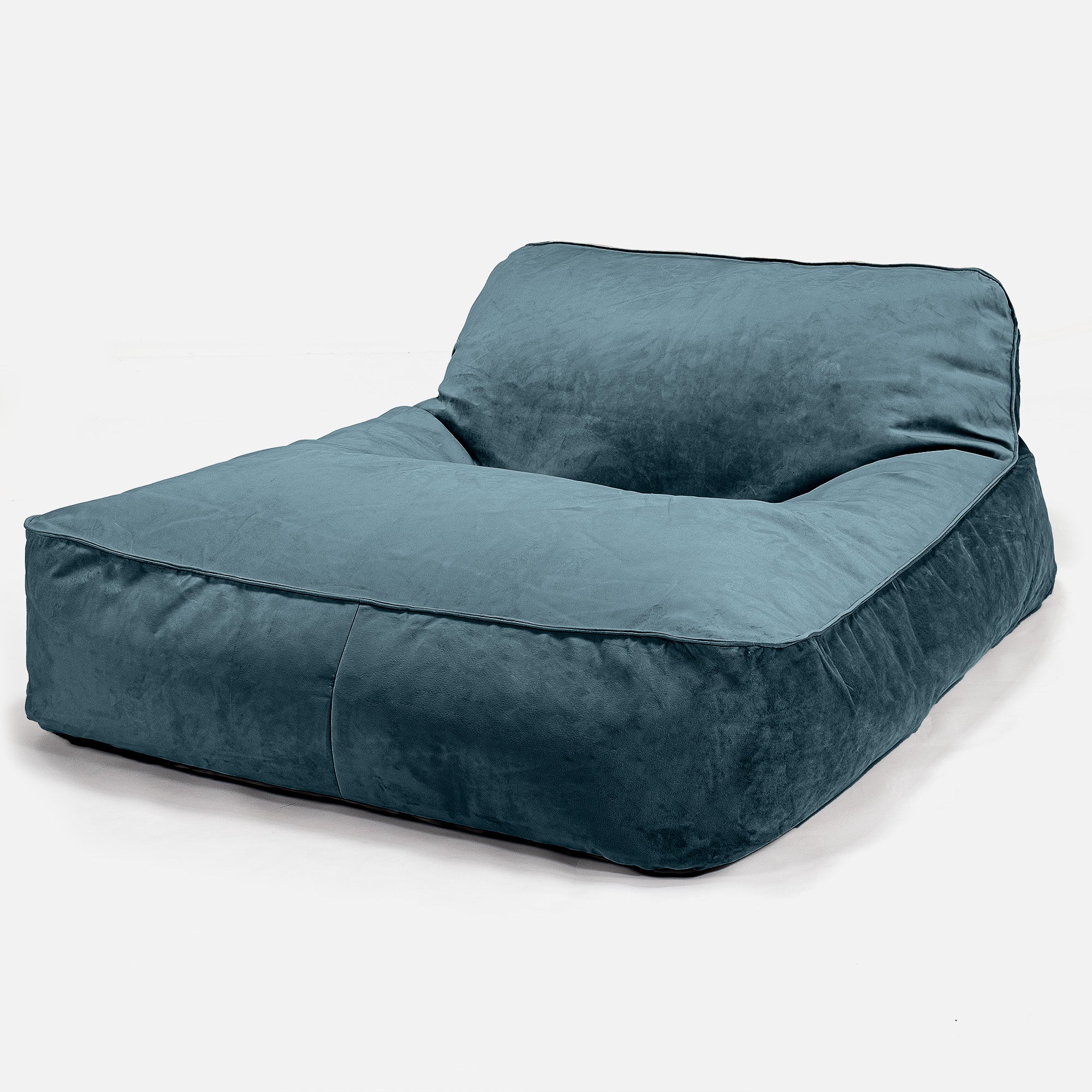 Dagbädd Sittsäck, Dubbel - Sammet Teal