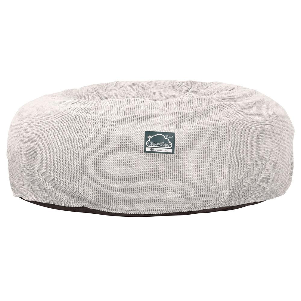 Dubbel Saccosäcksoffa XXL C3000-L, CloudSac Memoryskum - Pom-pom Elfenbensvit - Image 6