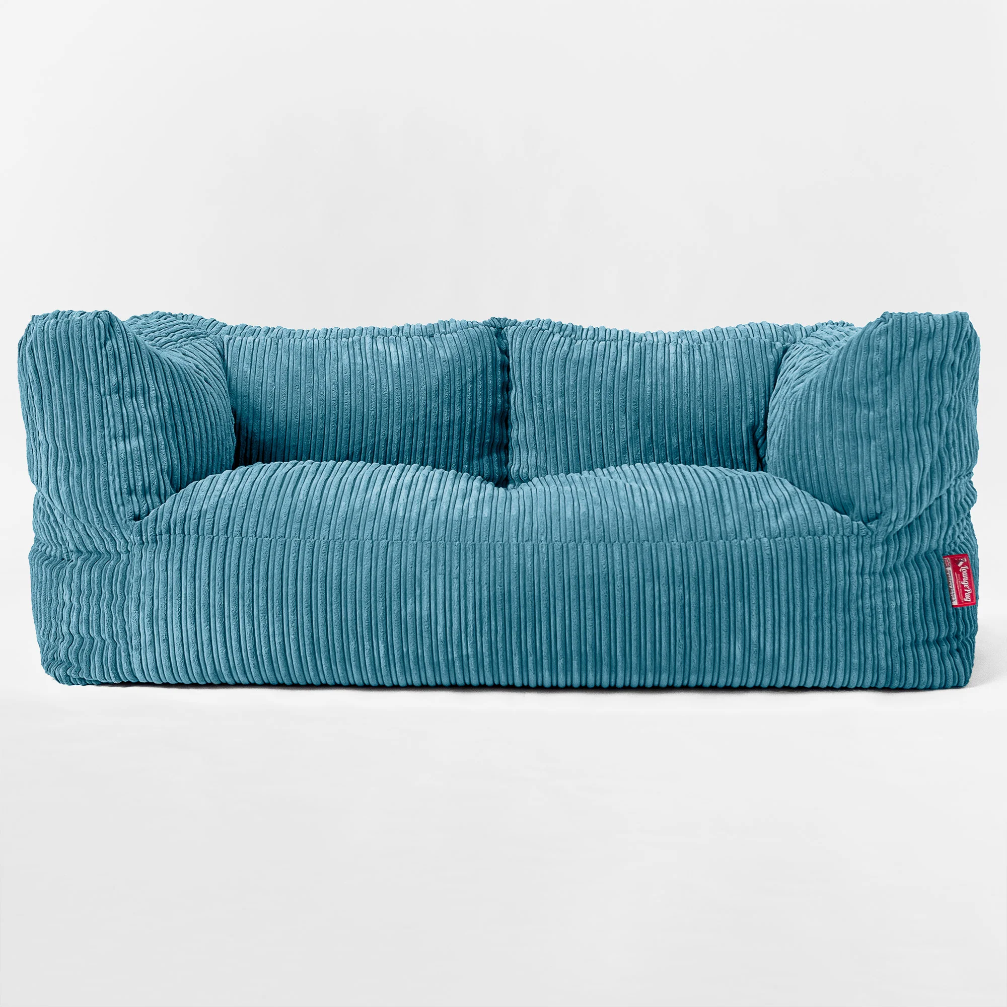 Enorm Albert 2-sits Saccosäcksoffa för Barn 3-14 år - Klassisk Manchestertyg Turkos - Image 3