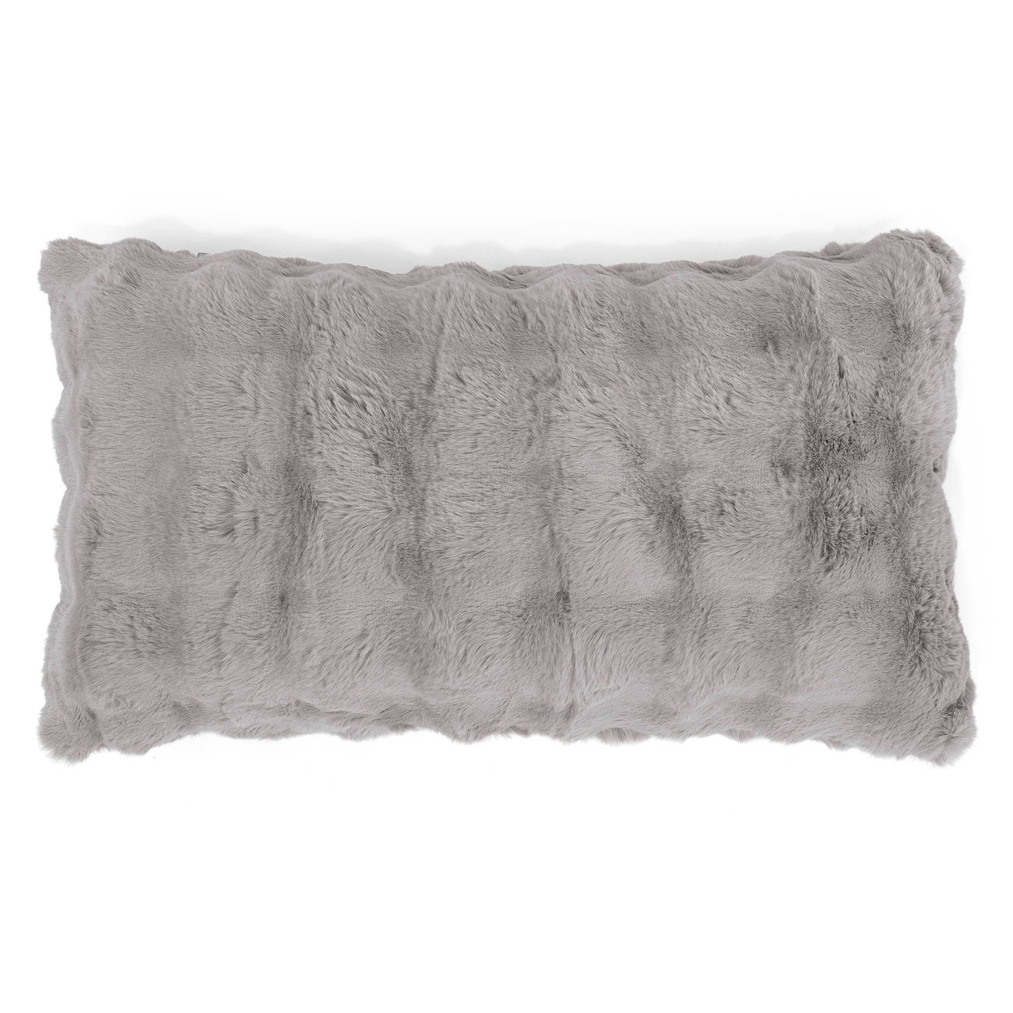 Jätte Kuddfodral 40 x 70cm - Fuskpäls Bubble Grå