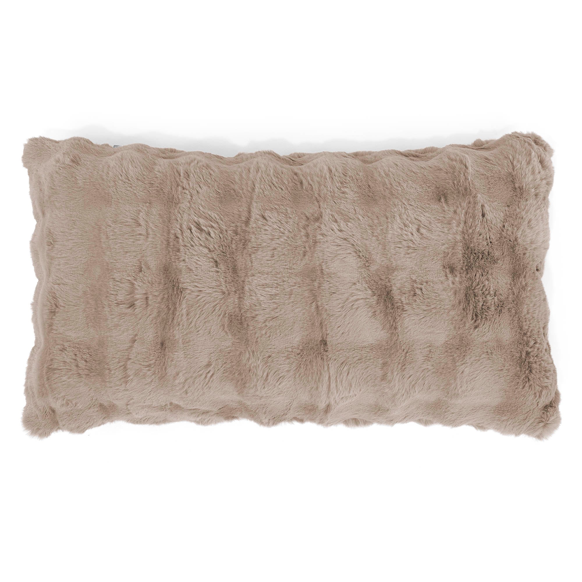 Jätte Kuddfodral 40 x 70cm - Fuskpäls Bubble Minkbrun