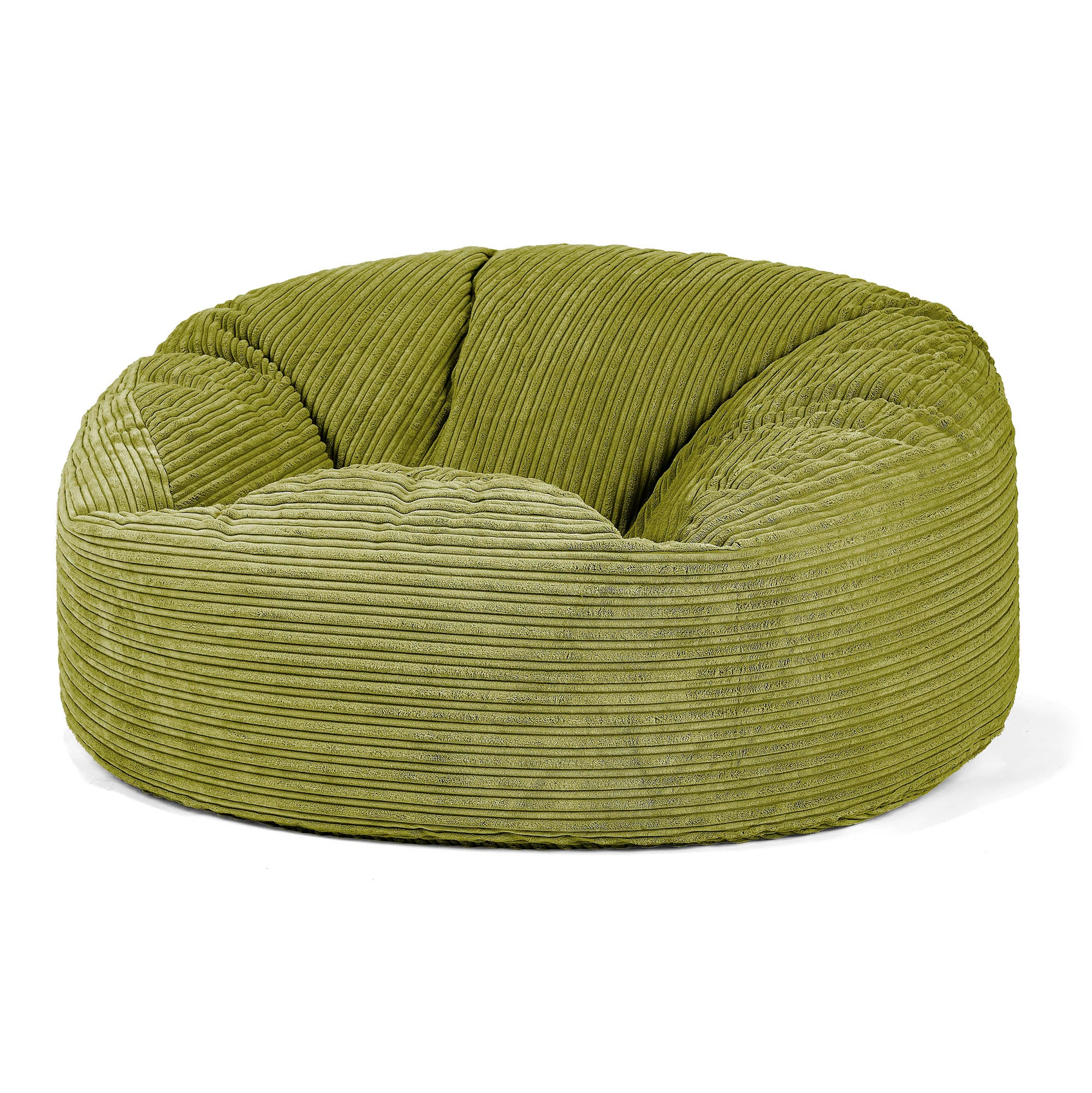 Jätte Saccosäck Soffa 'Mammut' - Klassisk Manchestertyg Limegrön
