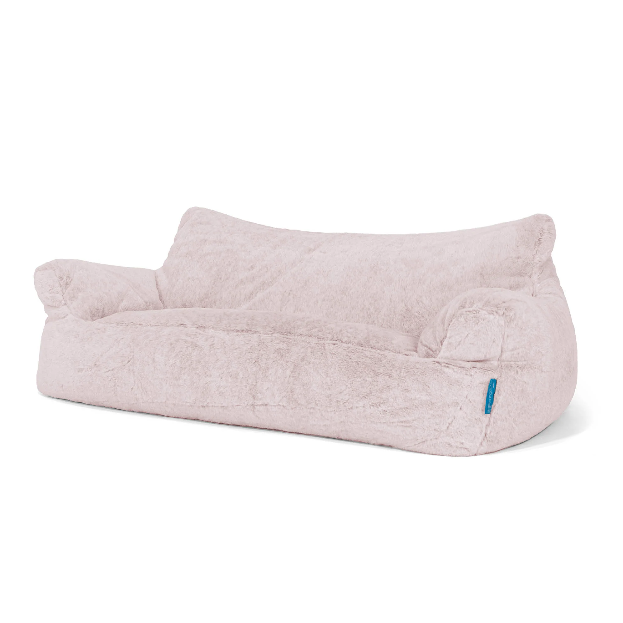 Josephine Saccosäckssoffa för Barn 1-5 år - Fuskkaninpäls Gammelrosa - Image 2