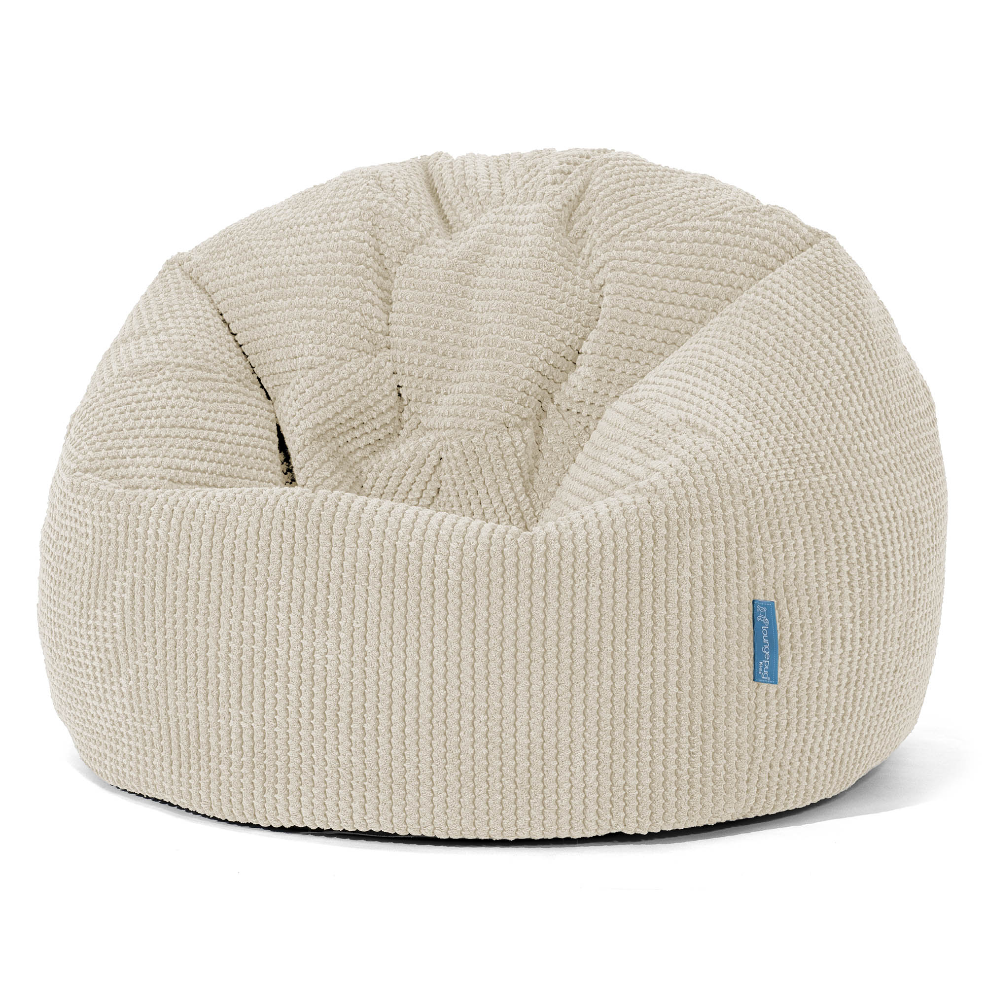 Klassisk Sittsäck Stol Barn 1-5 år - Pom-pom Elfenbensvit