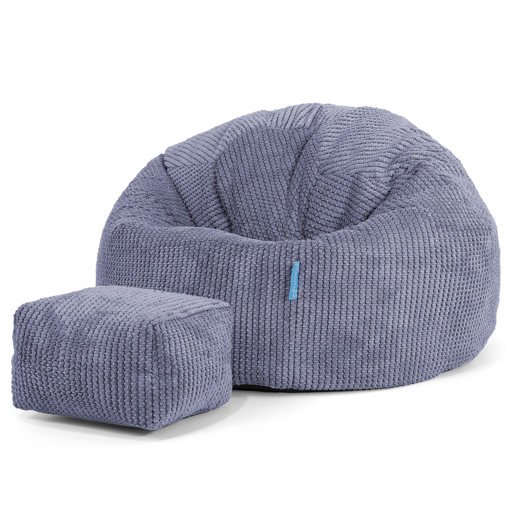 Klassisk Sittsäck Stol Barn 1-5 år - Pom-pom Lila - Image 2