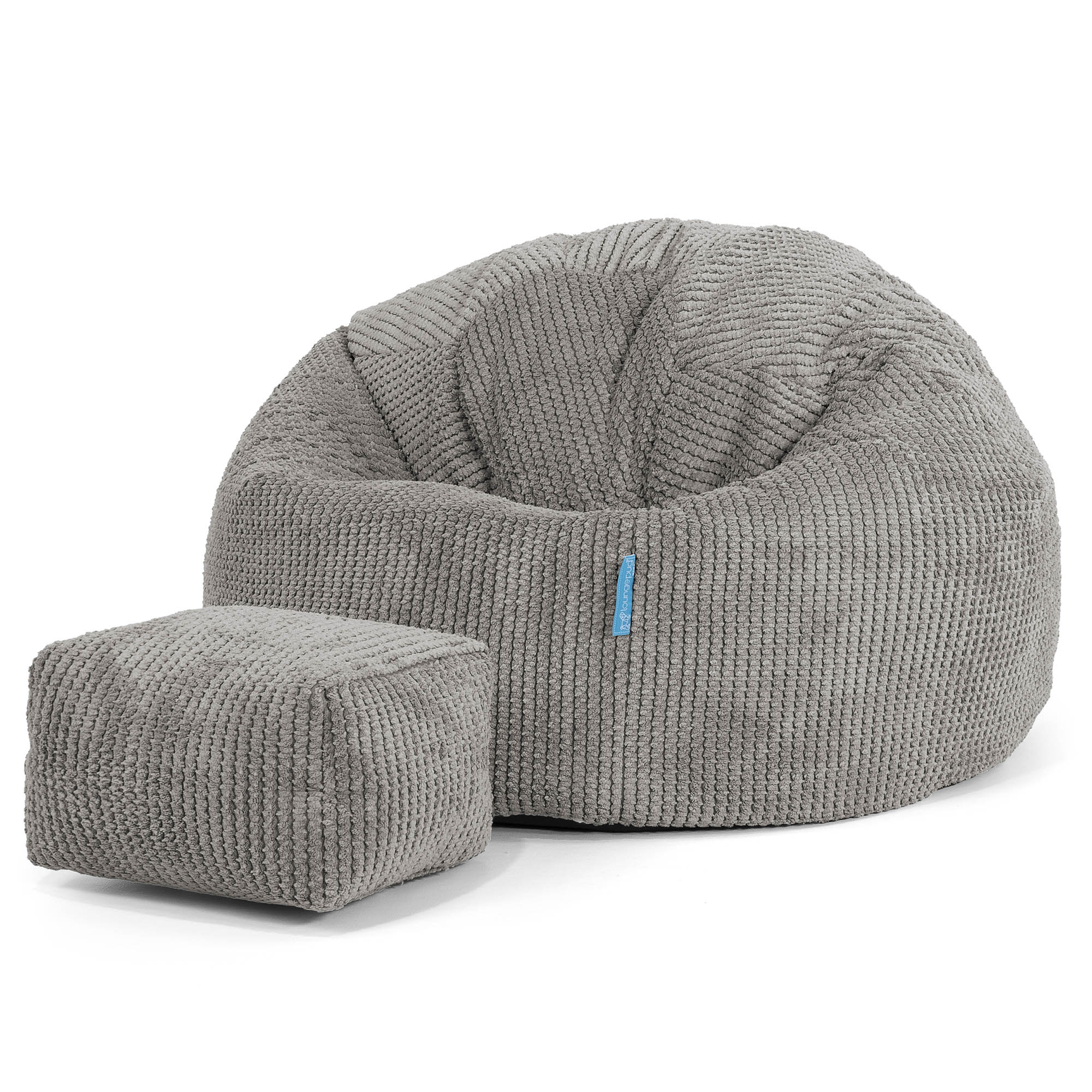 Klassisk Sittsäck Stol Barn 1-5 år - Pom-pom Mörkgrå - Image 2