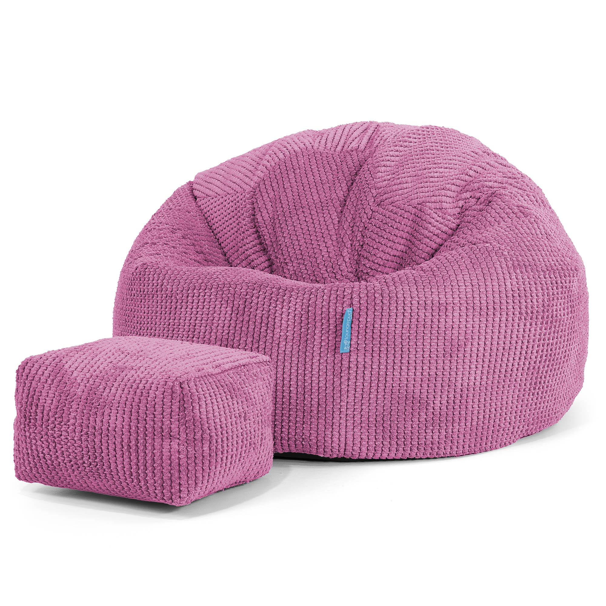 Klassisk Sittsäck Stol Barn 1-5 år - Pom-pom Rosa - Image 2