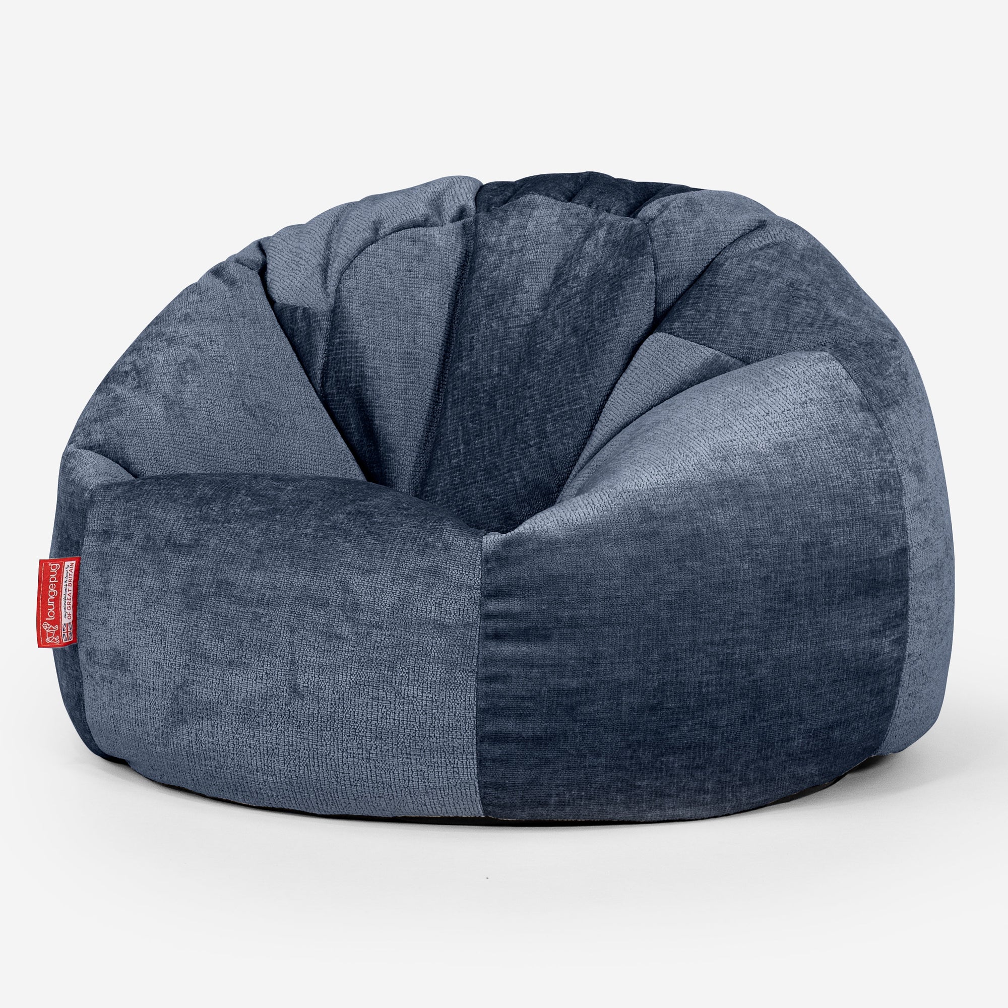 Klassisk Sittsäck Stol - Chenille Marinblå