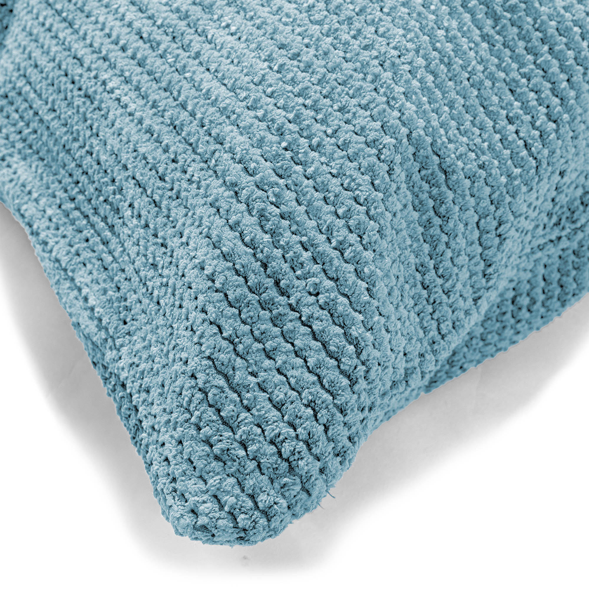Kuddfodral 47 x 47cm - Pom-pom Turkos - Image 3