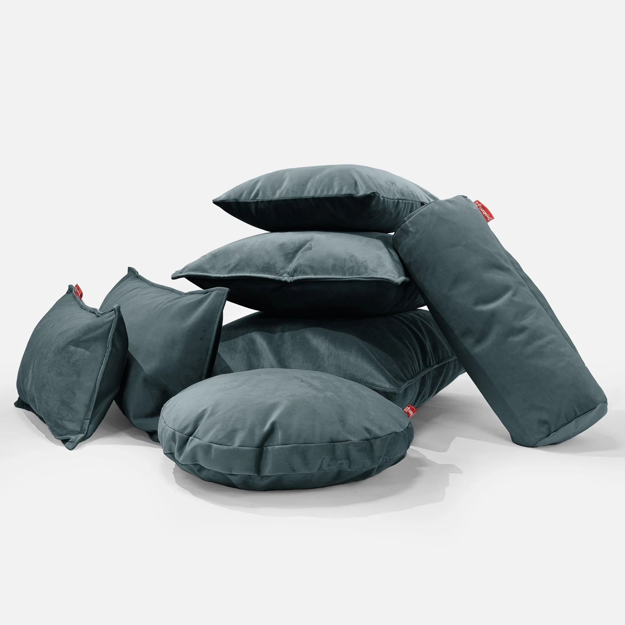 Kuddfodral 47 x 47cm - Sammet Teal - Image 4