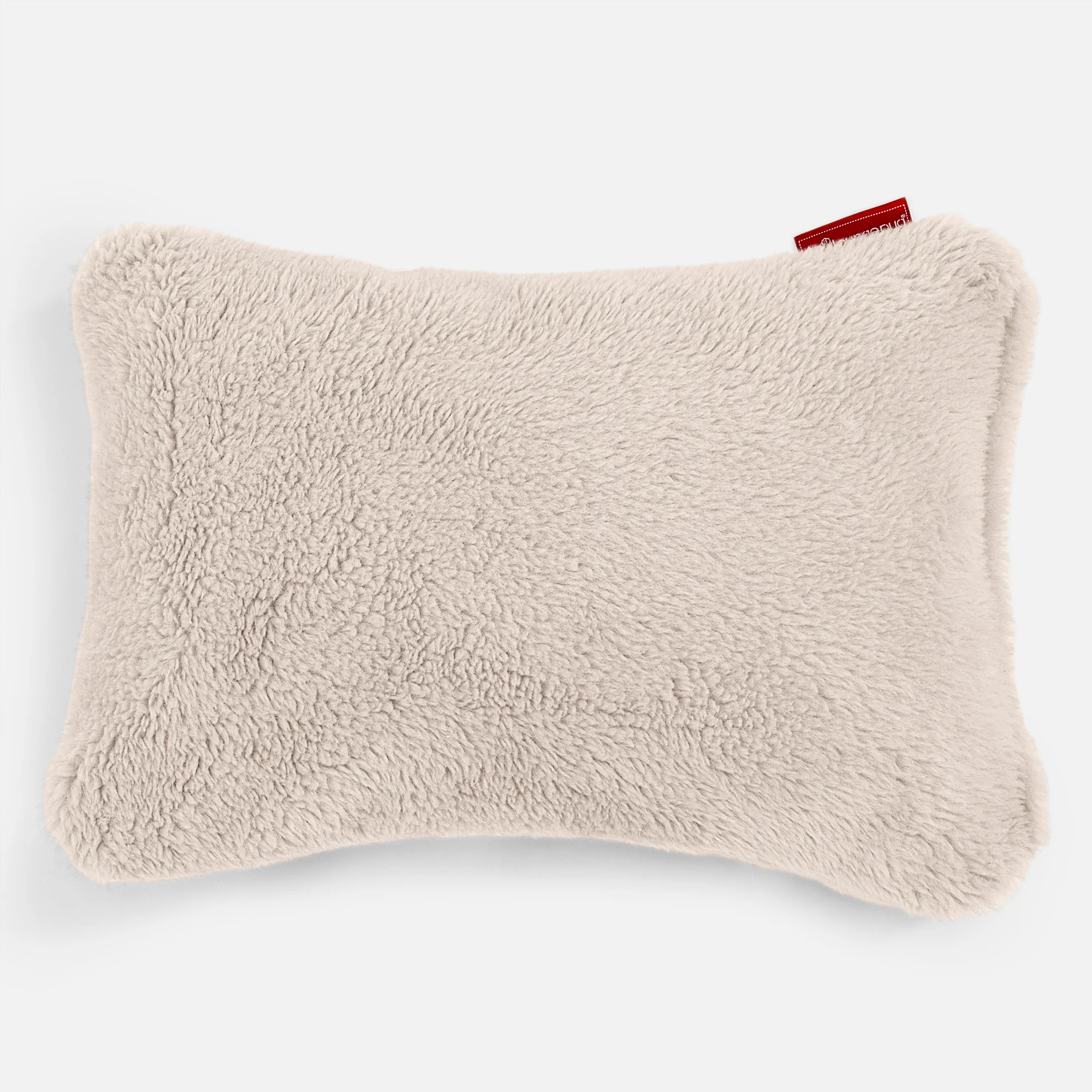 Kuddfodral 35 x 50cm - Teddy-fuskpäls Gräddvit