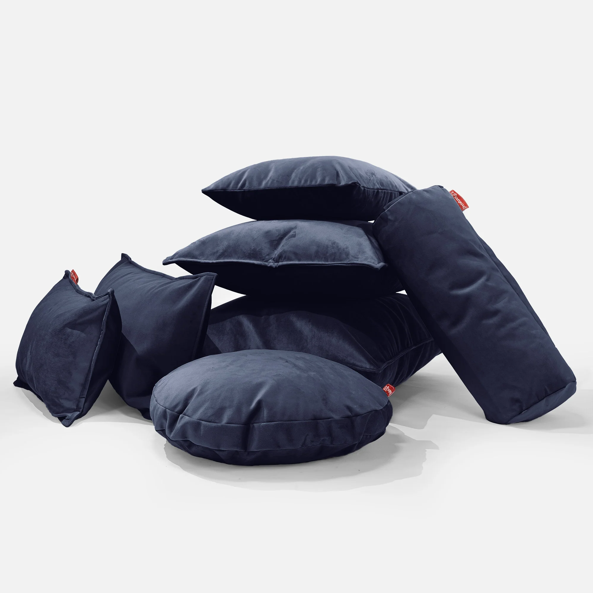 Kuddfodral XL 70 x 70cm - Sammet Navy - Image 4