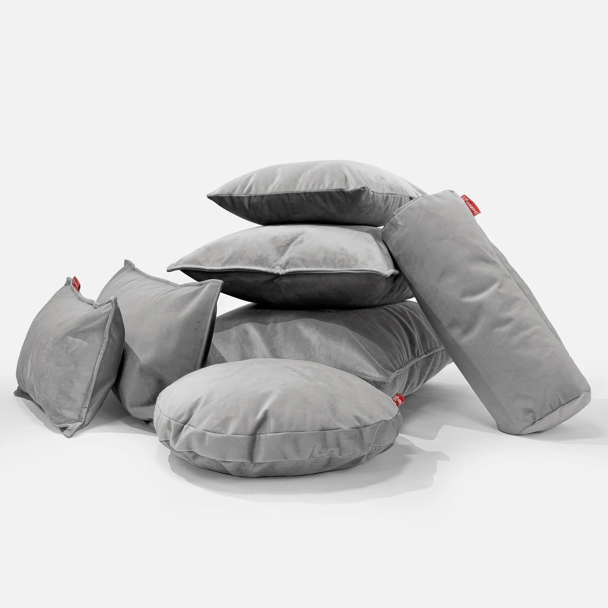 Kuddfodral XL 70 x 70cm - Sammet Silverfärgad - Image 4