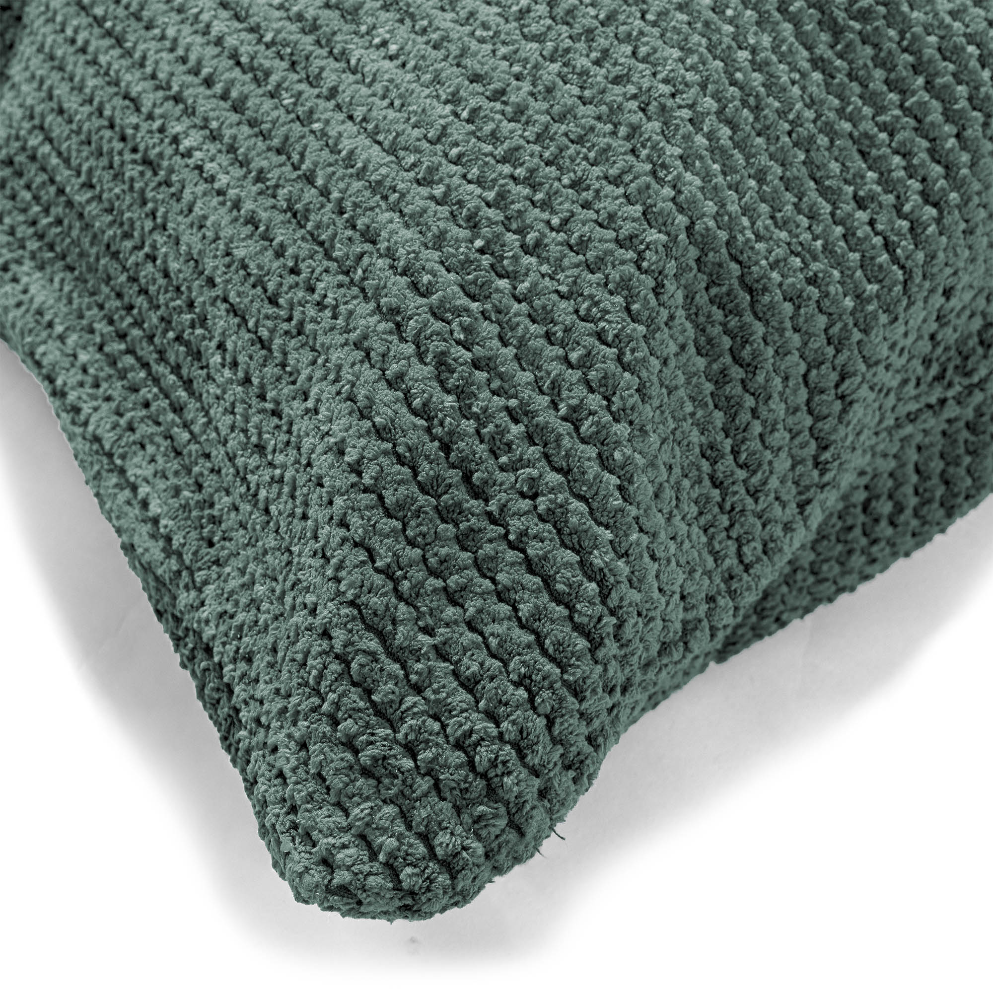 Kuddfodral 47 x 47cm - Pom-pom Mossgrön - Image 3