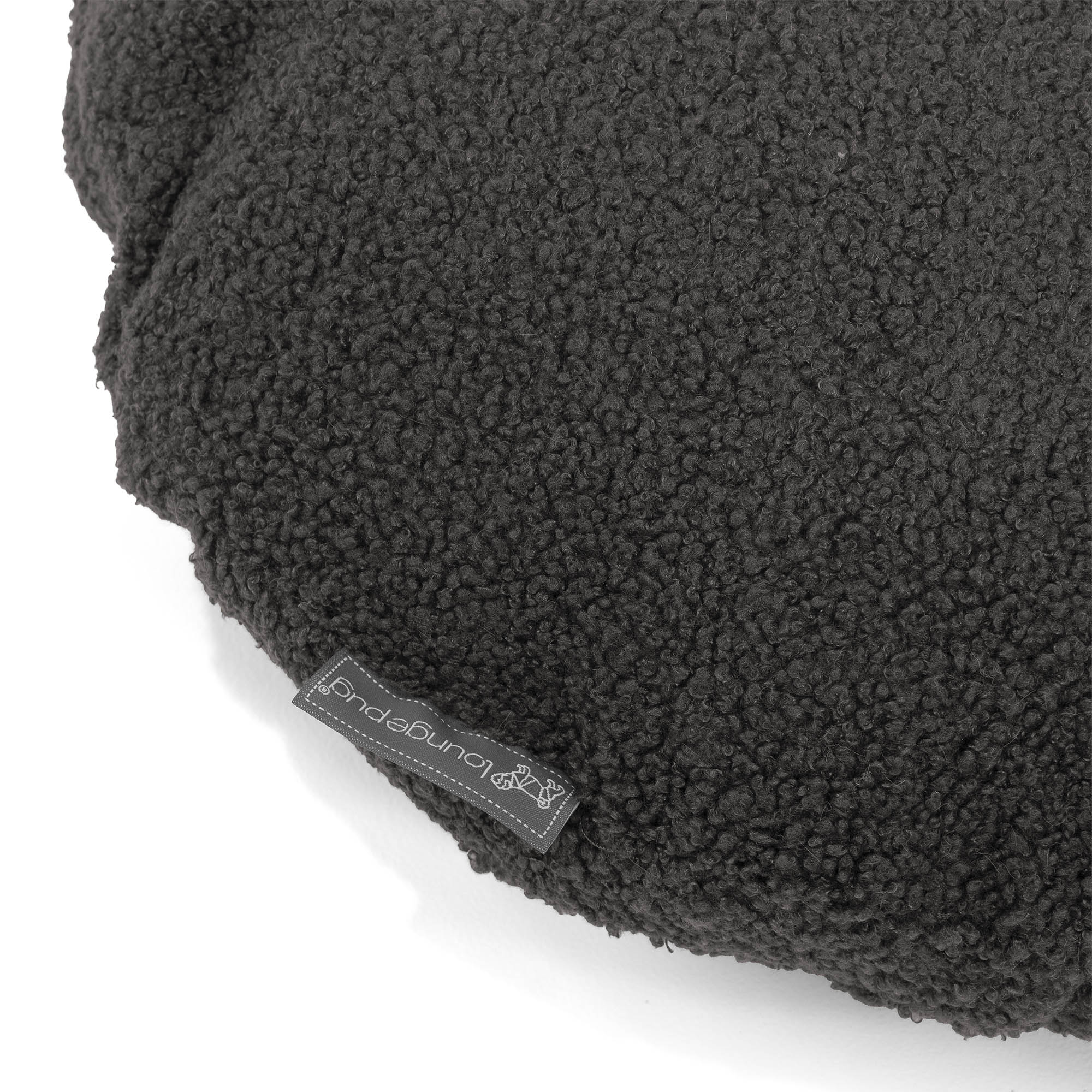 Kuddfodral Rund 50cm - Boucle Grafitgrå - Image 2