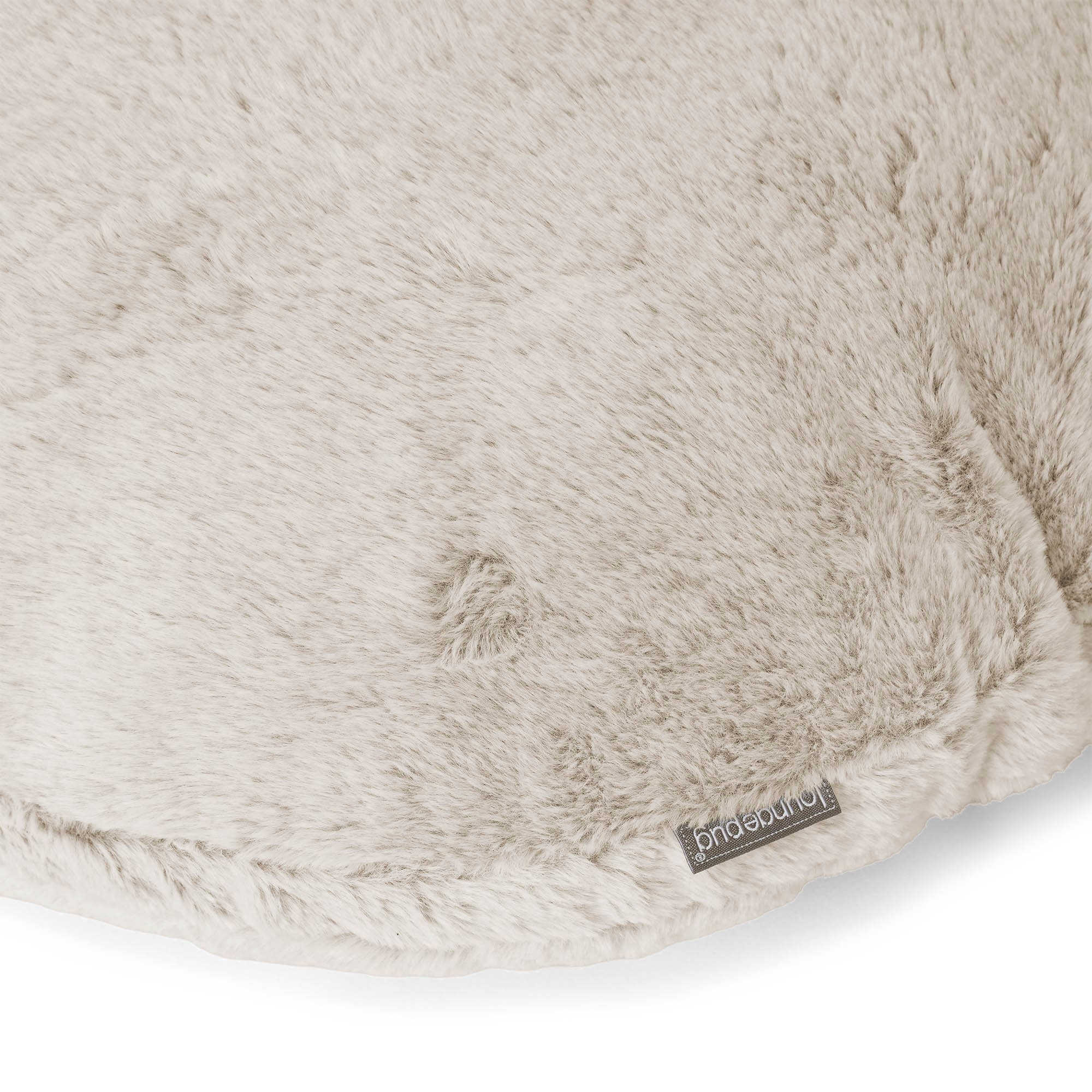 Kuddfodral Rund 50cm - Fuskkaninpäls Gyllenbrun - Image 2