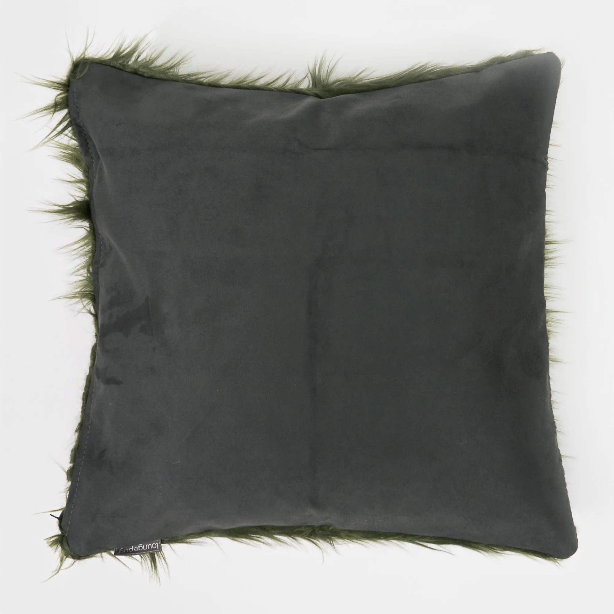 Kuddfodral XL 70 x 70cm - Mongoliskt Fuskpäls Salviagrön - Image 2