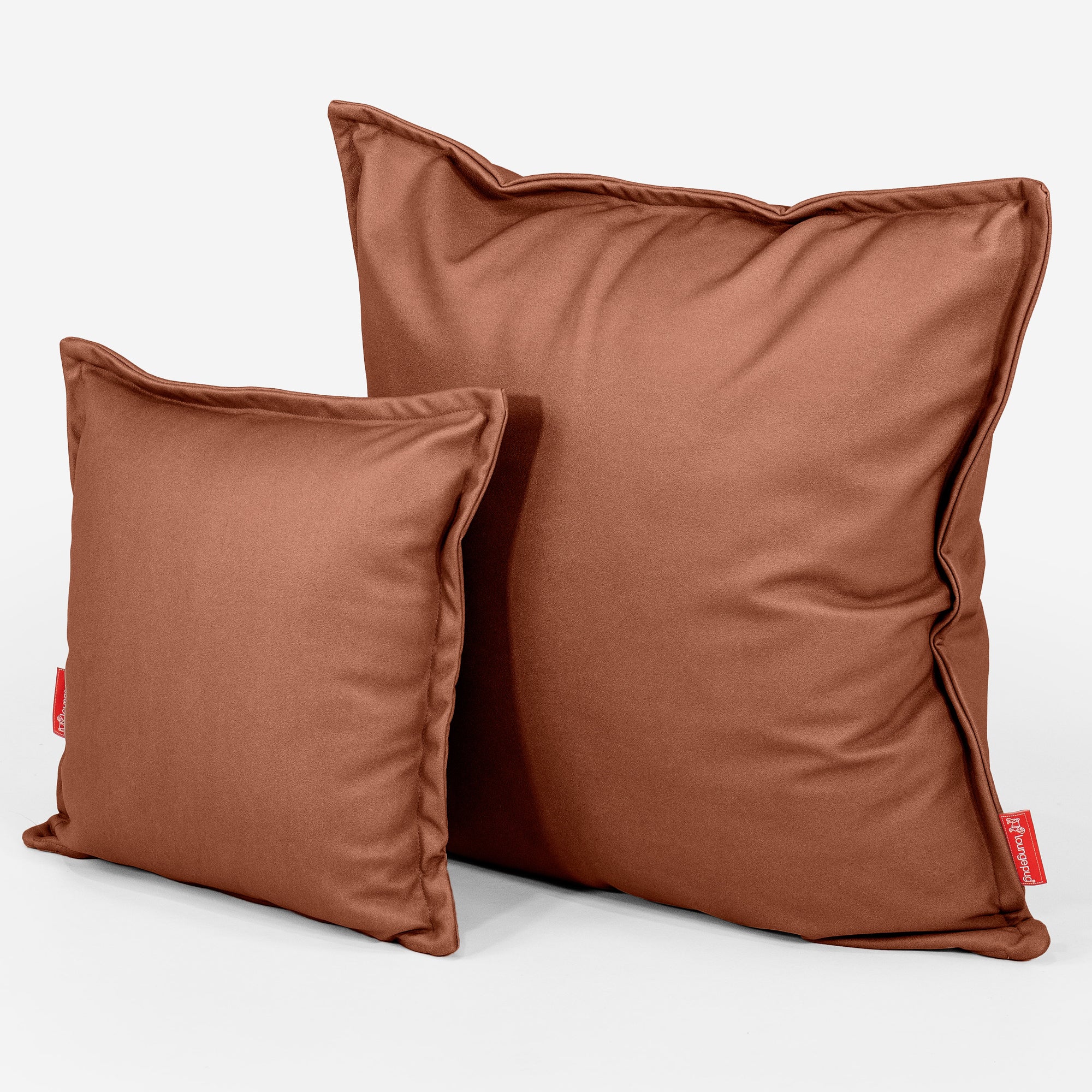 Kuddfodral XL 70 x 70cm - Veganskt Läder Kastanj - Image 2