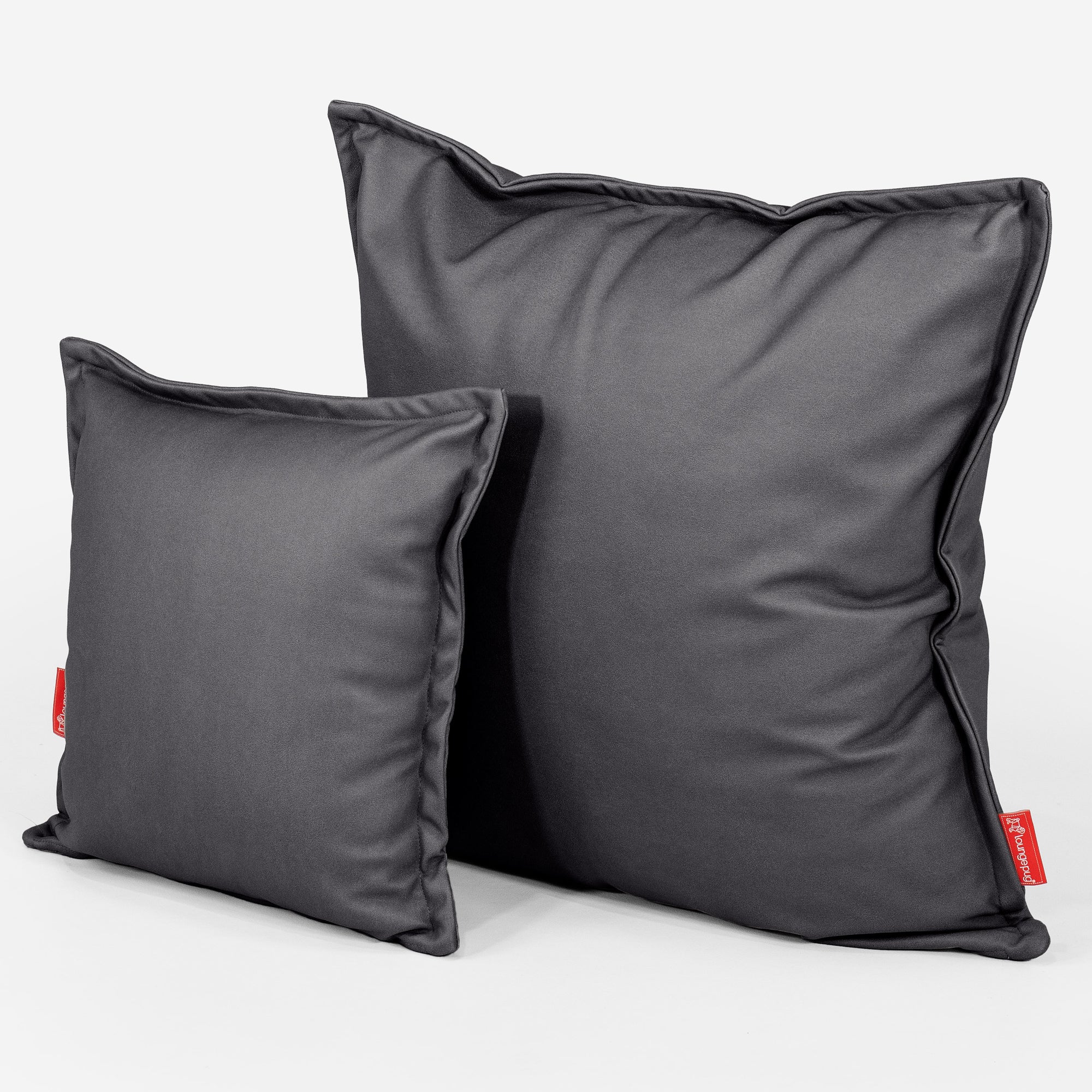 Kuddfodral XL 70 x 70cm - Veganskt Läder Svart - Image 2