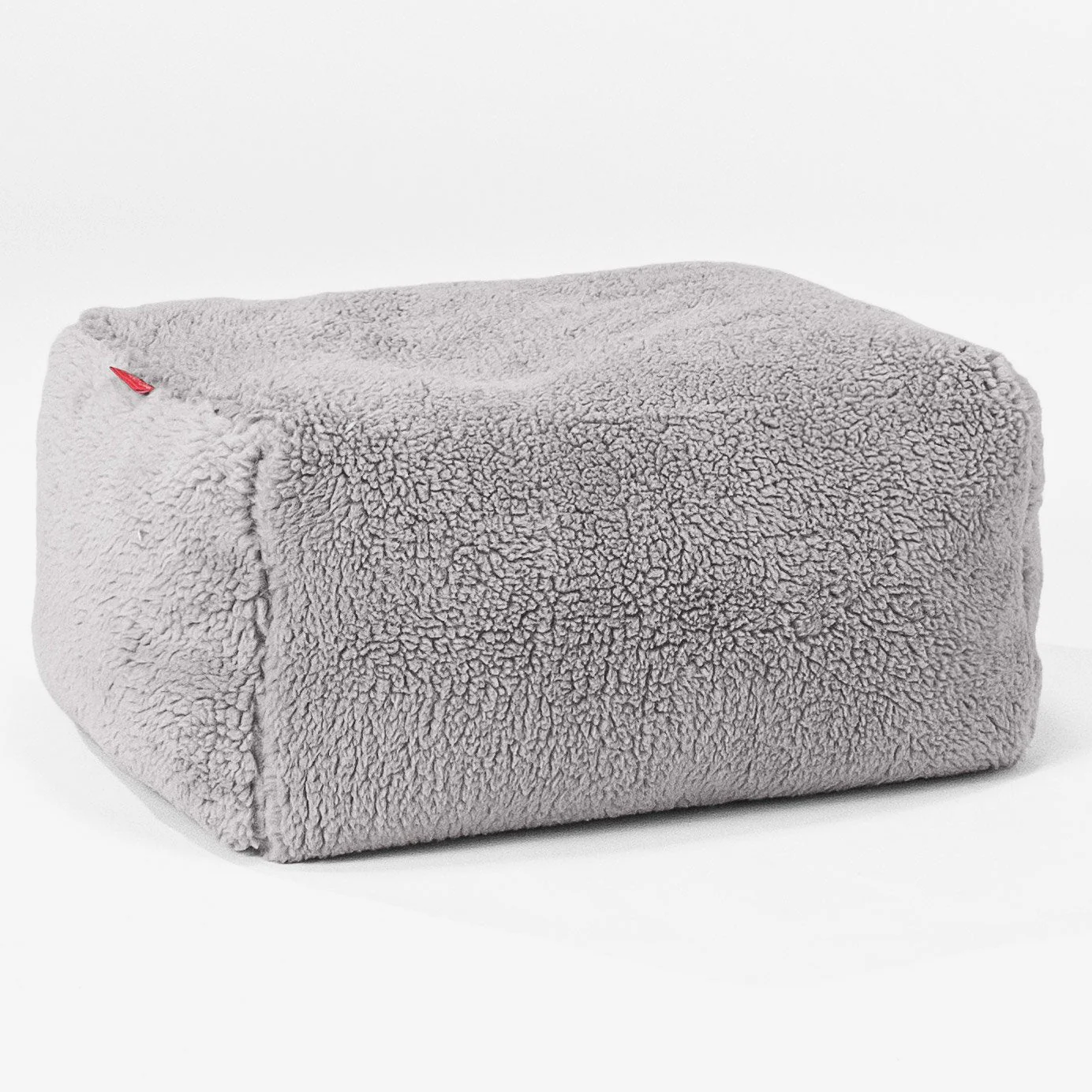 Liten Fotpall Ersättningsöverdrag - Teddy-fuskpäls - Image 3