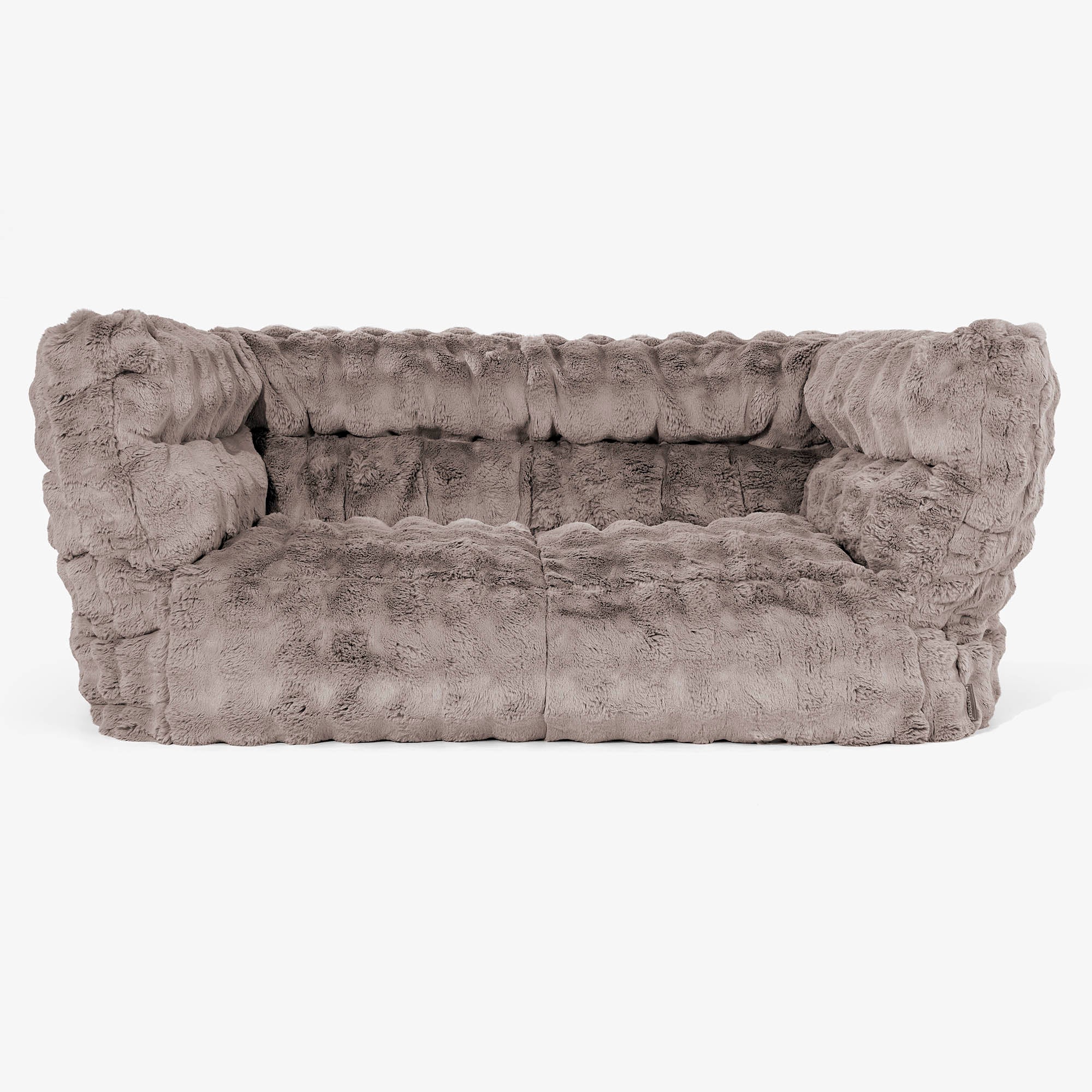 Louis 2-sits Saccosäcksoffa Ersättningsöverdrag - Fuskpäls Bubble - Image 3
