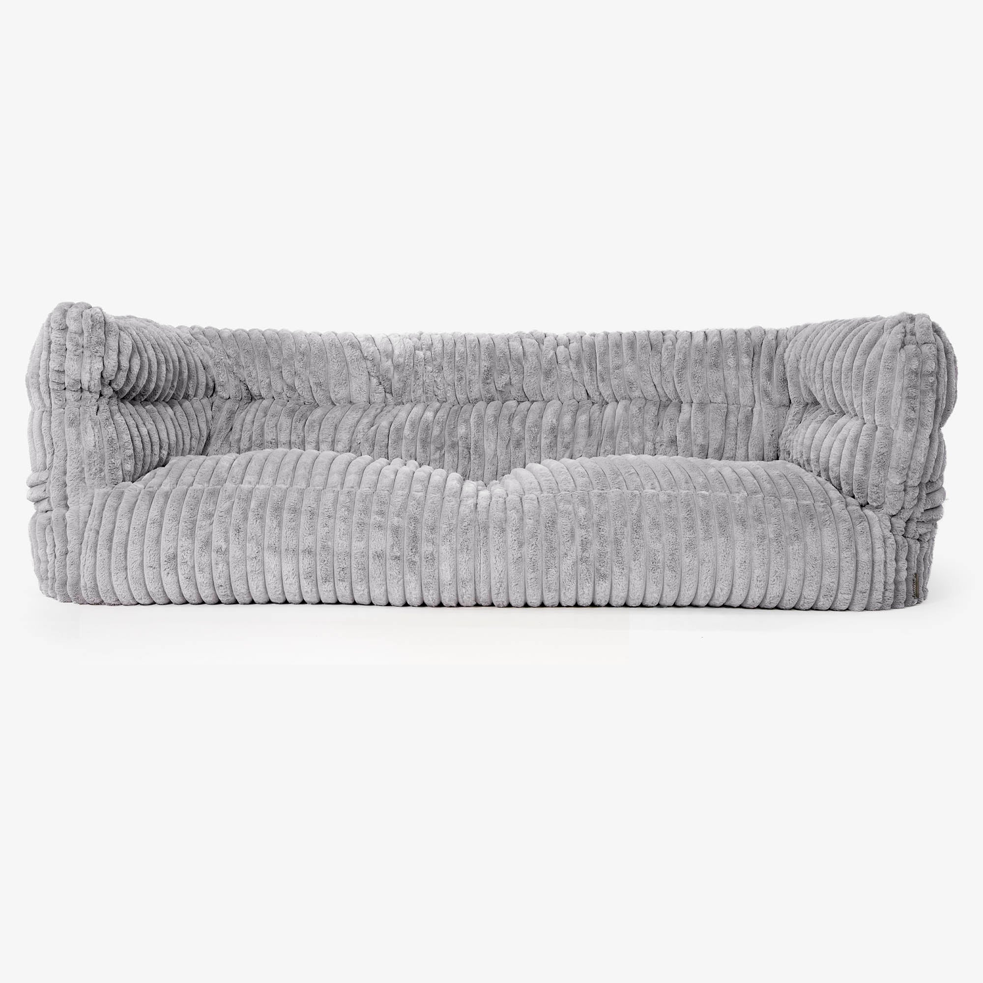 Louis 3-sits Saccosäcksoffa Ersättningsöverdrag - Ultraplyschmanchestertyg - Image 4