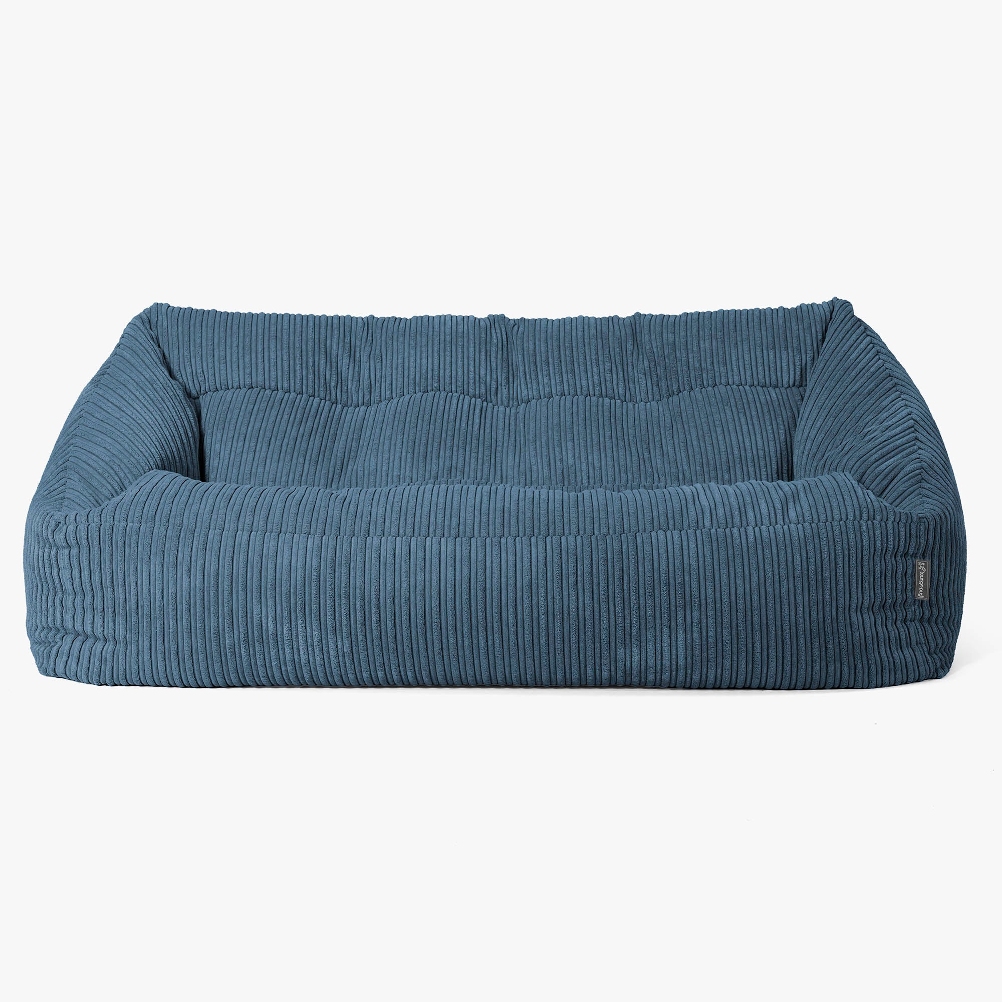 Maya Saccosäcksoffa - Klassisk Manchestertyg Marinblå