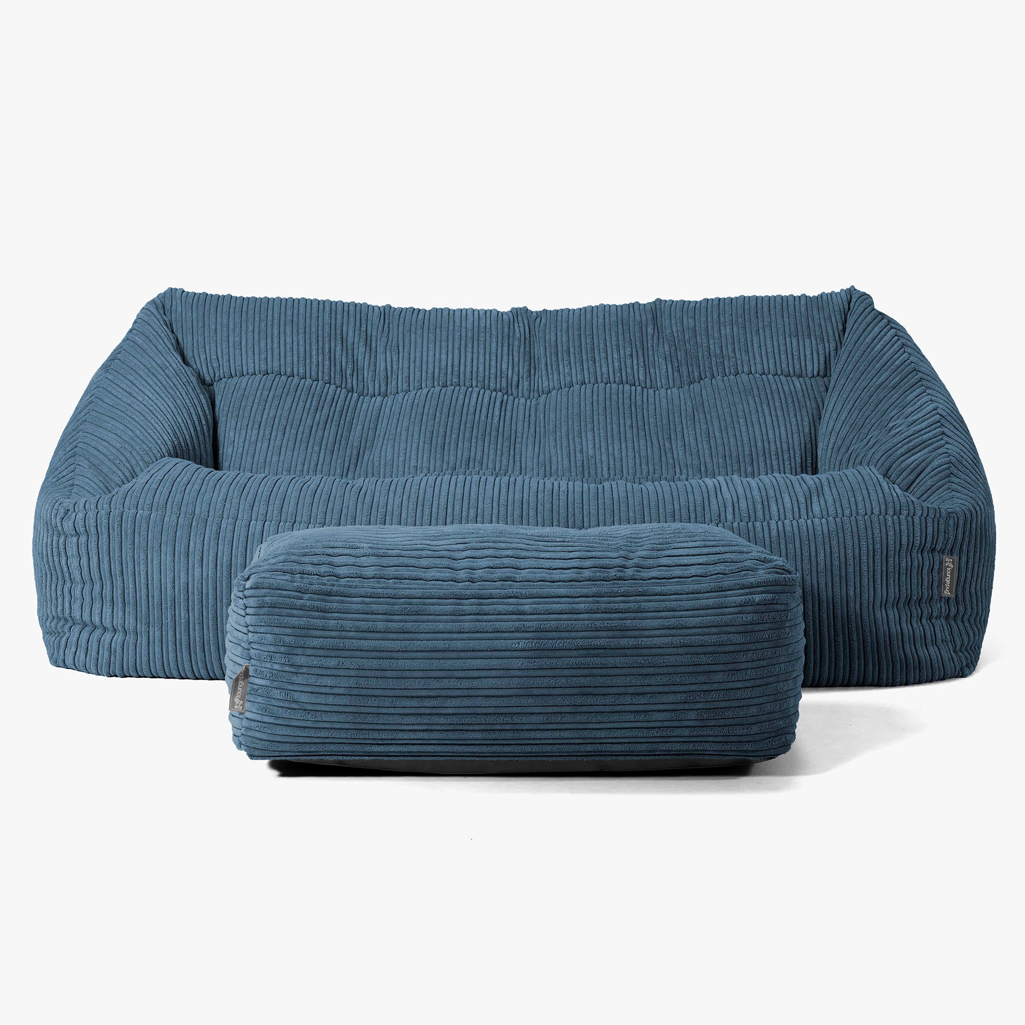 Maya Saccosäcksoffa - Klassisk Manchestertyg Marinblå - Image 2