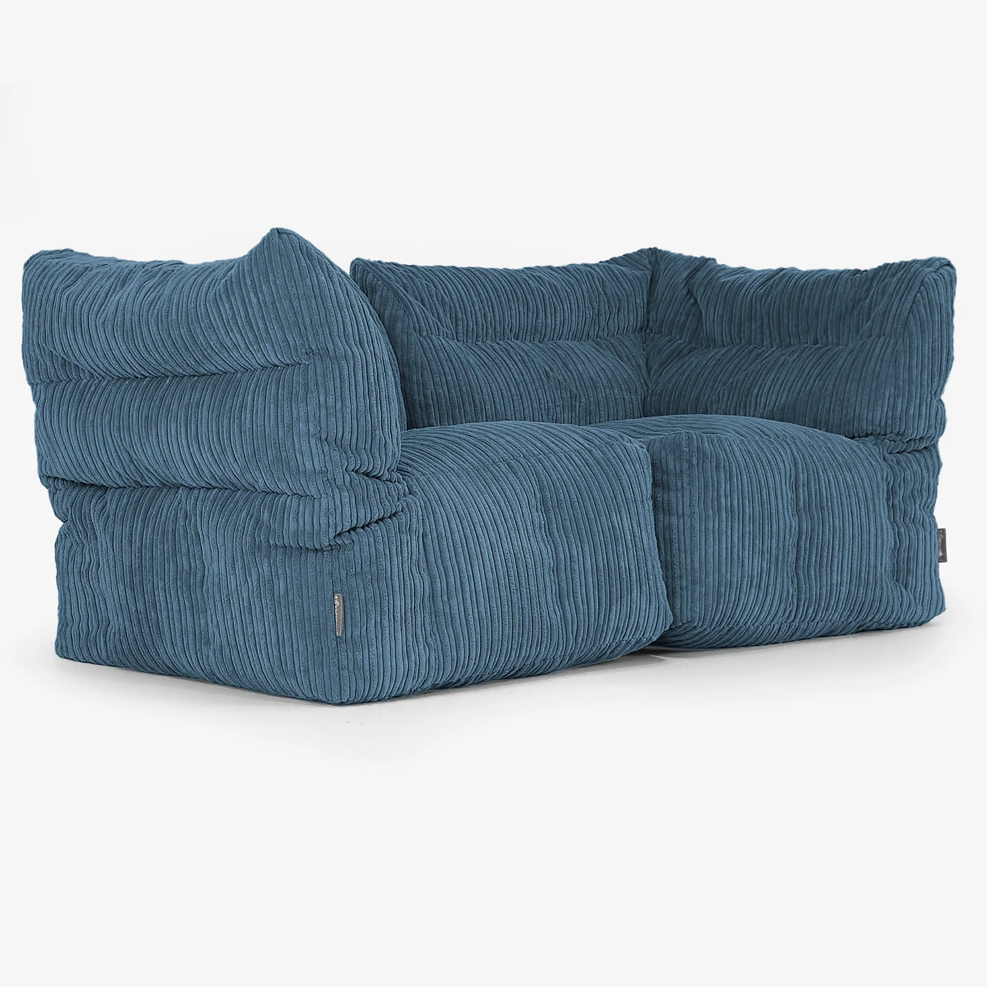 Modulsoffa 2-sits - Klassisk Manchestertyg Marinblå - Image 2