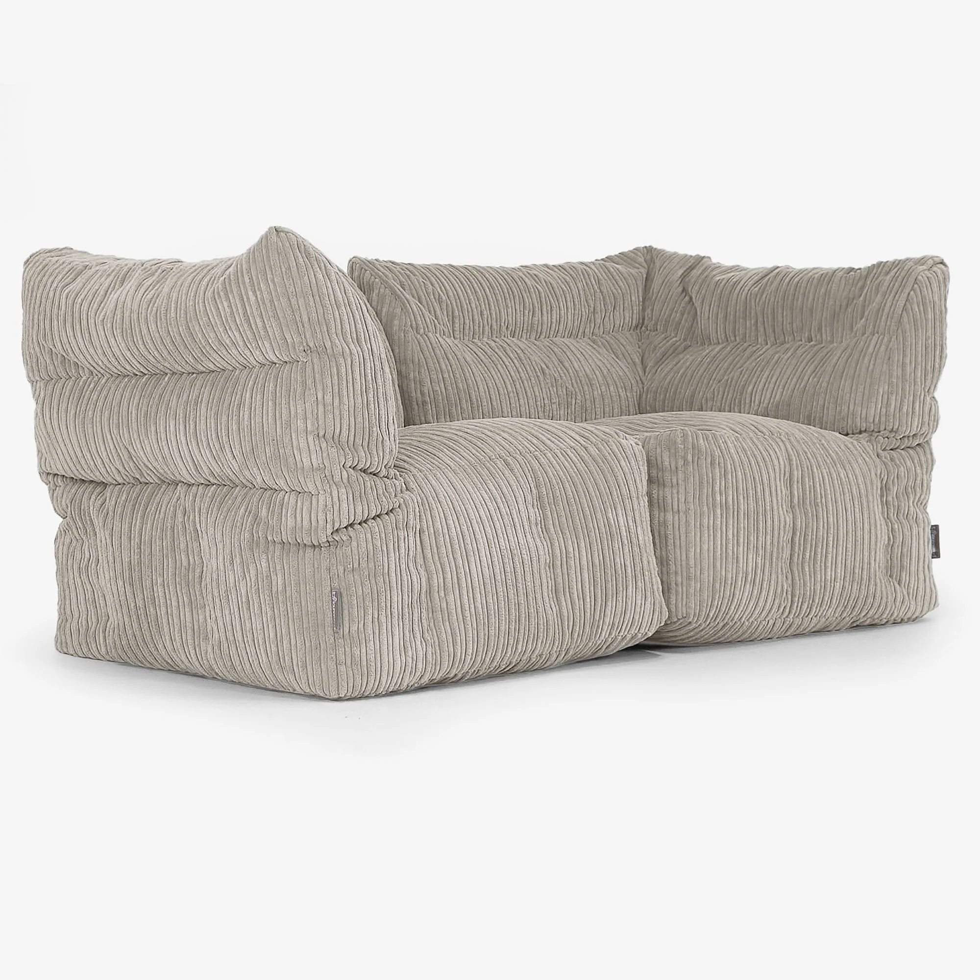 Modulsoffa 2-sits - Klassisk Manchestertyg Minkbrun - Image 2