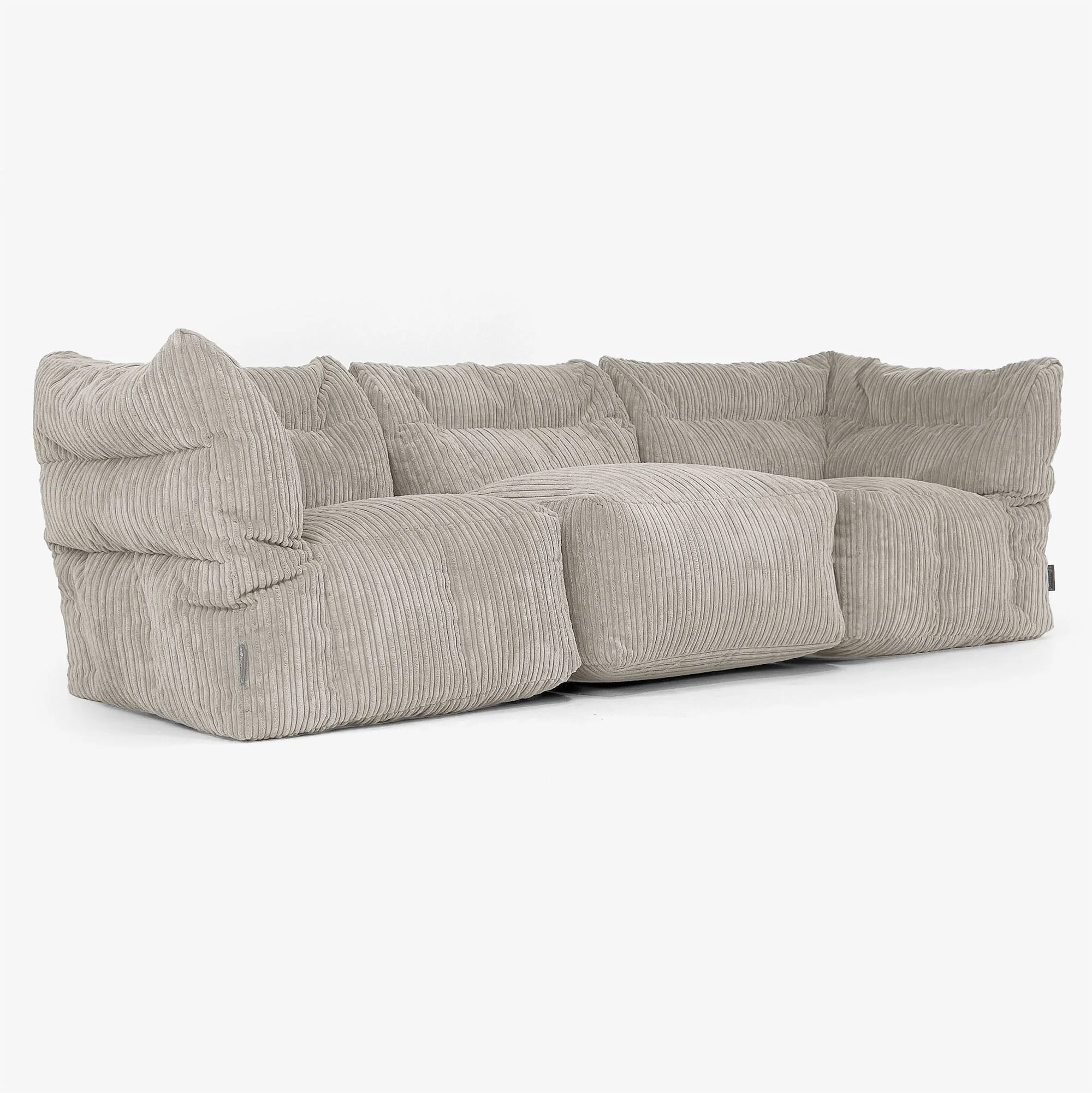 Modulsoffa 3-sits - Klassisk Manchestertyg Minkbrun - Image 2