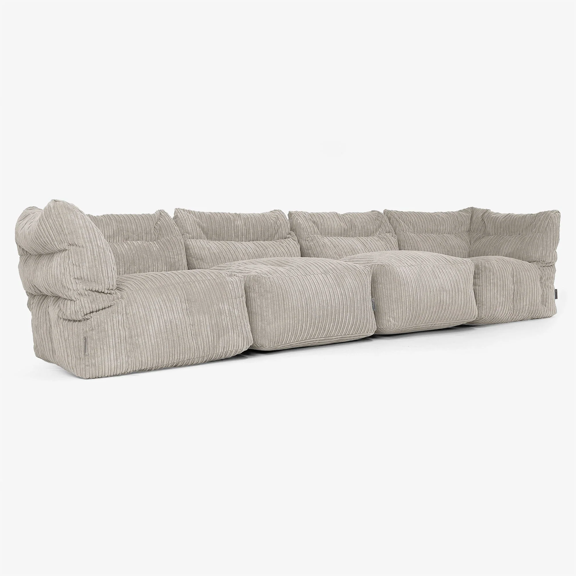 Modulsoffa 4-sits - Klassisk Manchestertyg Minkbrun - Image 2