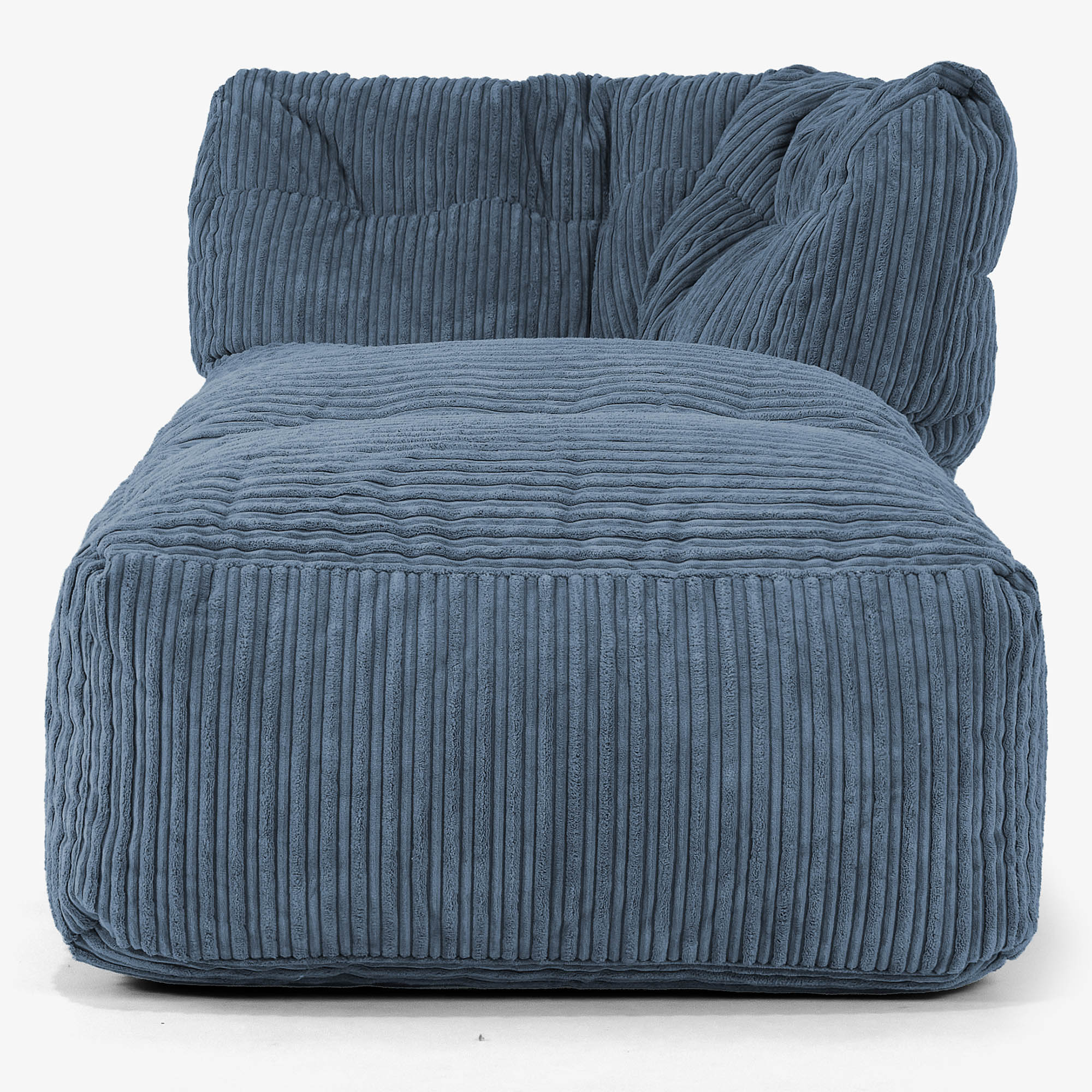 Modulsoffa Sittsäck, Höger Chaiselängd - Klassisk Manchestertyg Marinblå - Image 2
