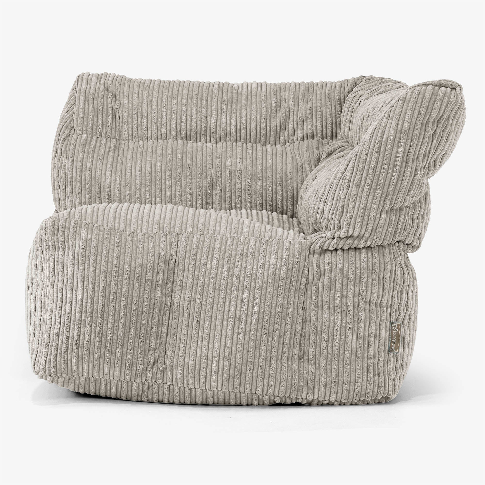 Modulsoffa Sittsäck, Höger Hörnsektion - Klassisk Manchestertyg Minkbrun