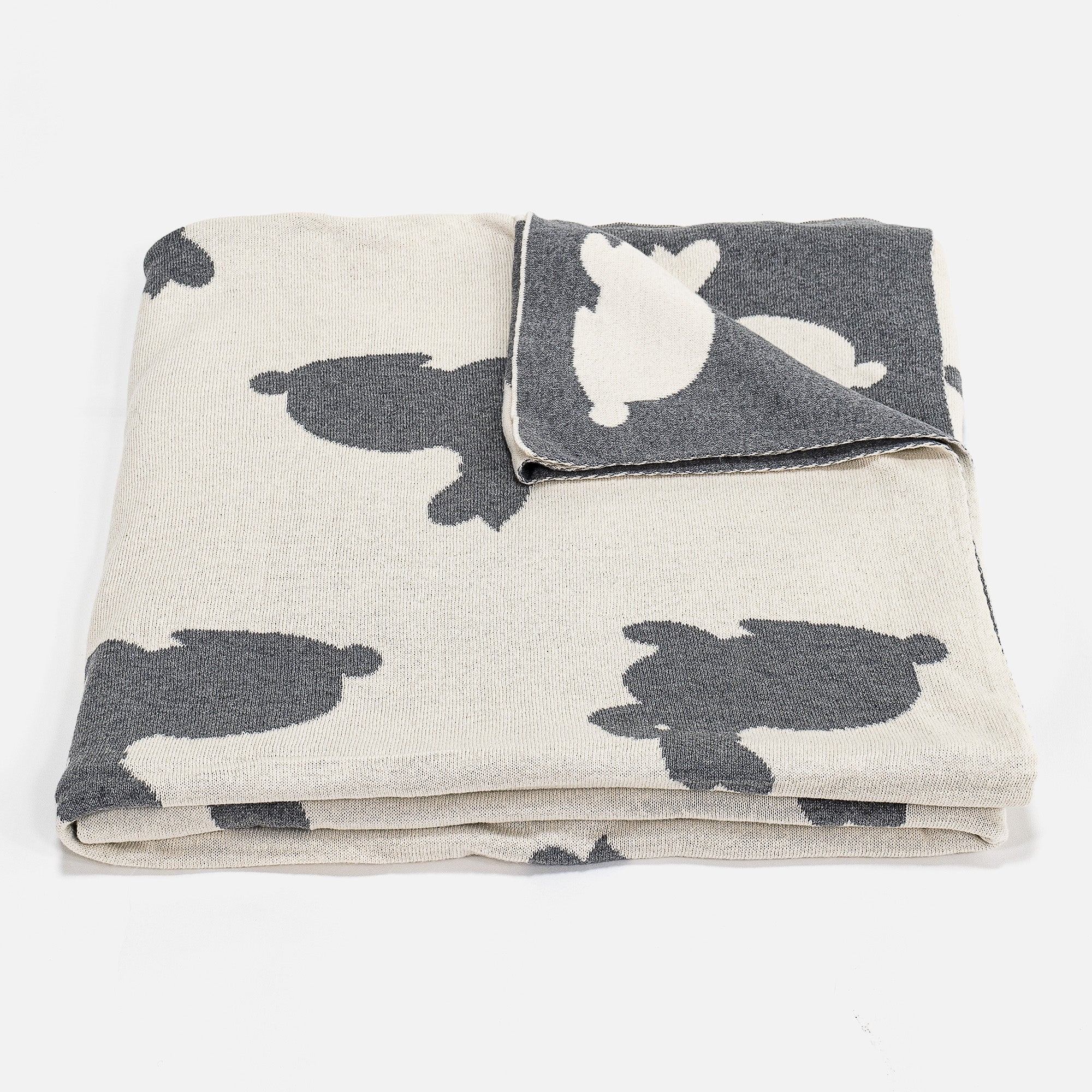 Pläd / Filt Barn - Stickad Rabbit - Image 4