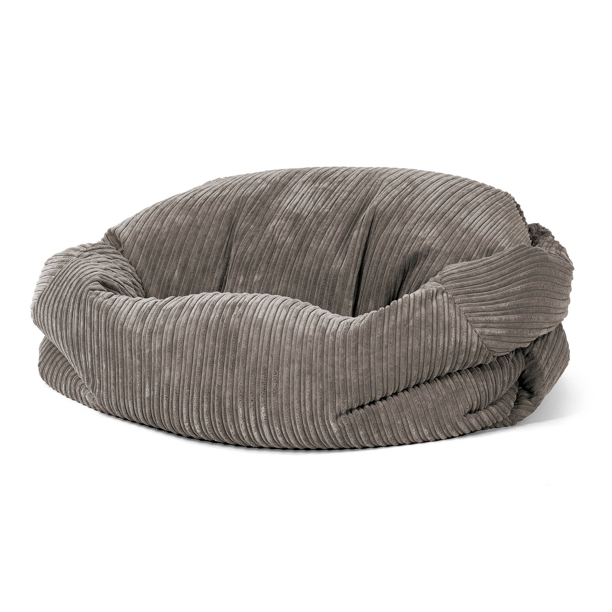 Sabine Saccosäcksoffa - Klassisk Manchestertyg Grafitgrå