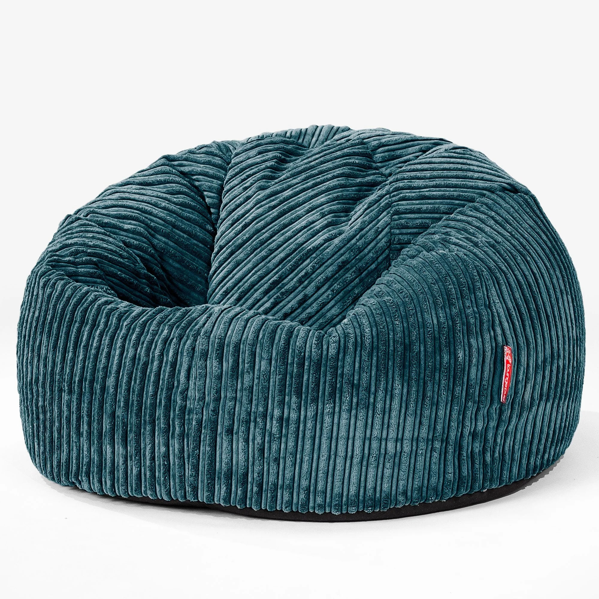 Saccosäck Barn C200-L, CloudSac Memoryskum 2-12 år - Klassisk Manchestertyg Teal