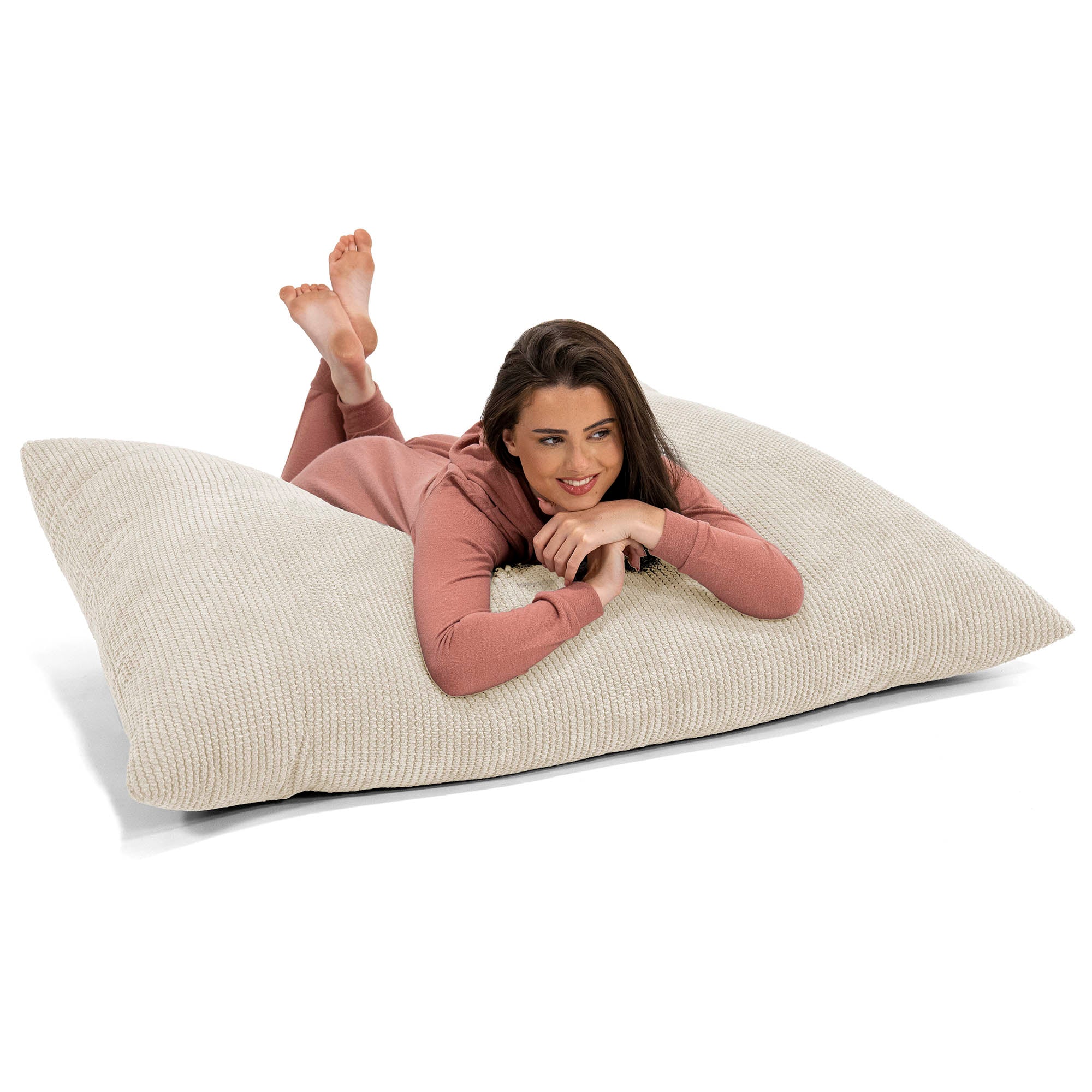 Saccosäck Kudde XXL - Pom-pom Elfenbensvit - Image 3