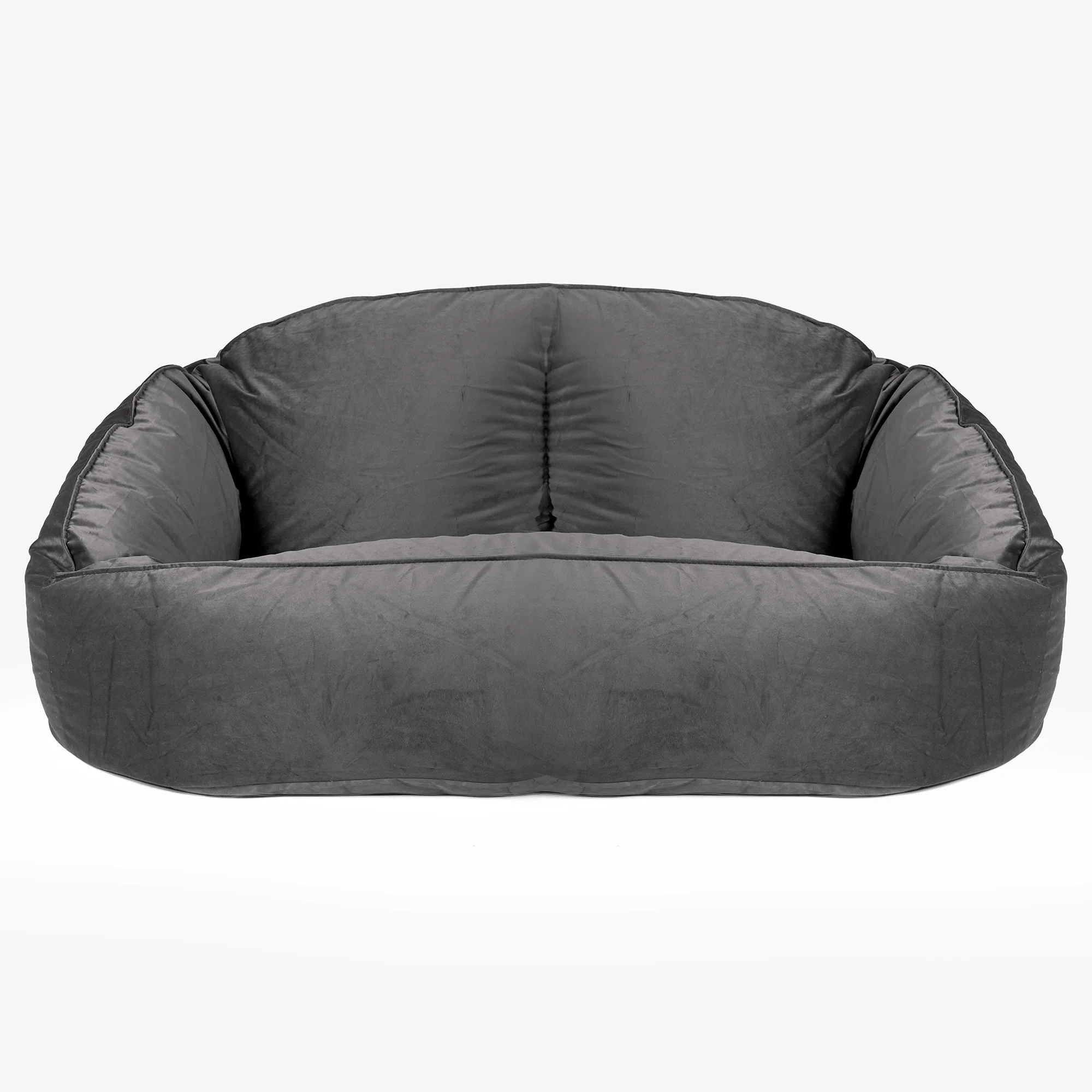 Saccosäck Soffa Bubble - Sammet Grafitgrå