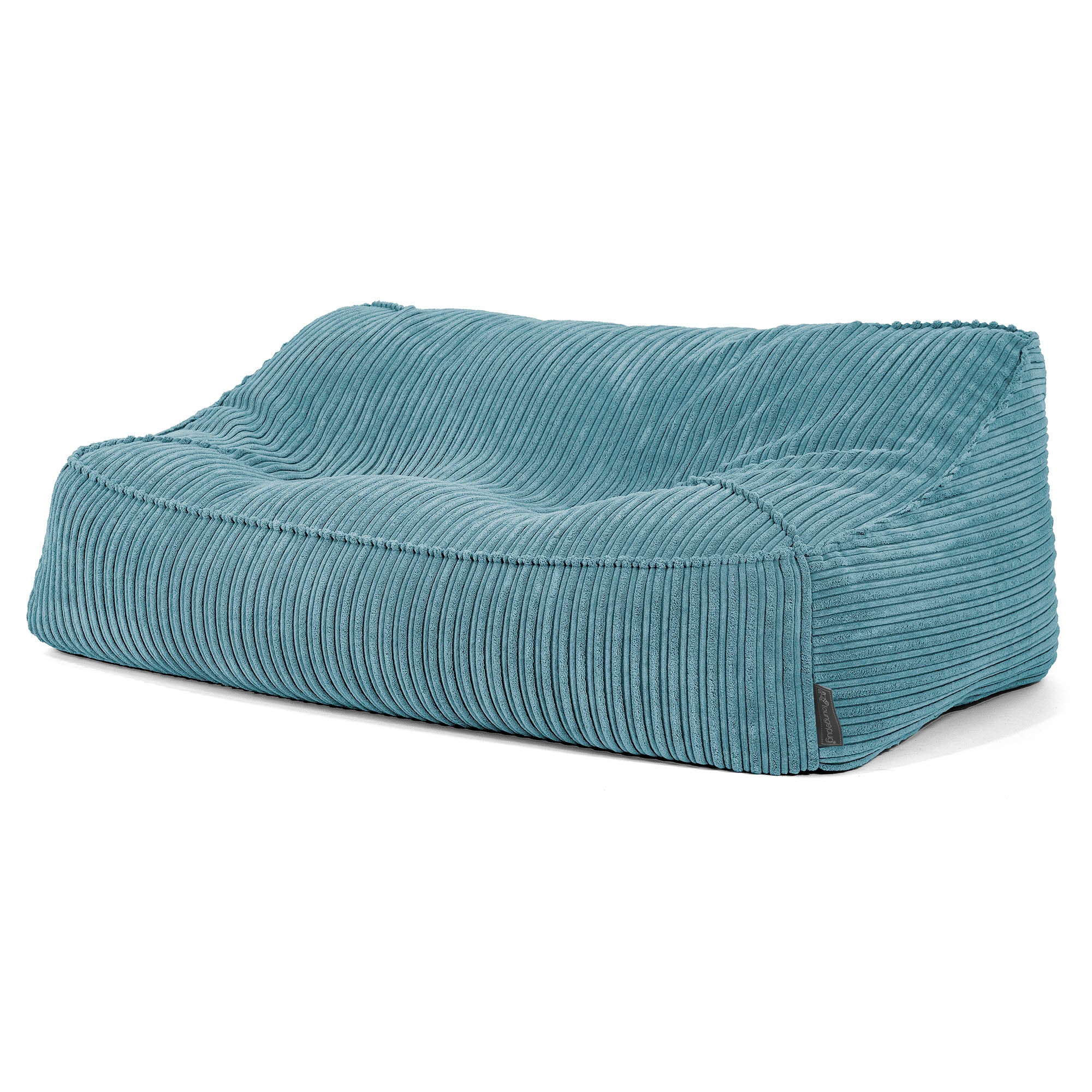 Saccosäcksoffan Sloucher - Klassisk Manchestertyg Turkos - Image 3