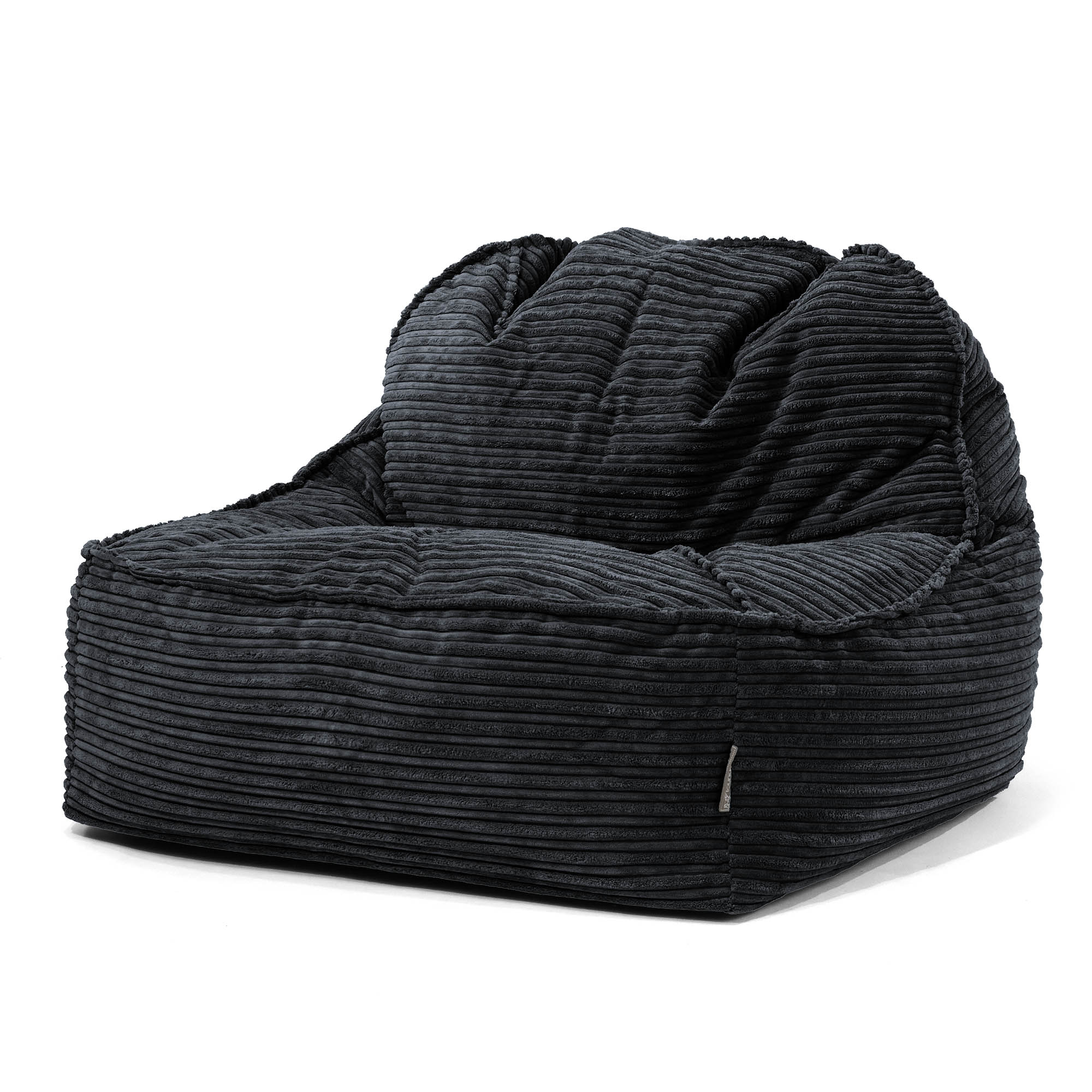 Saccosäckstolen Sloucher 2.0 - Klassisk Manchestertyg Svart